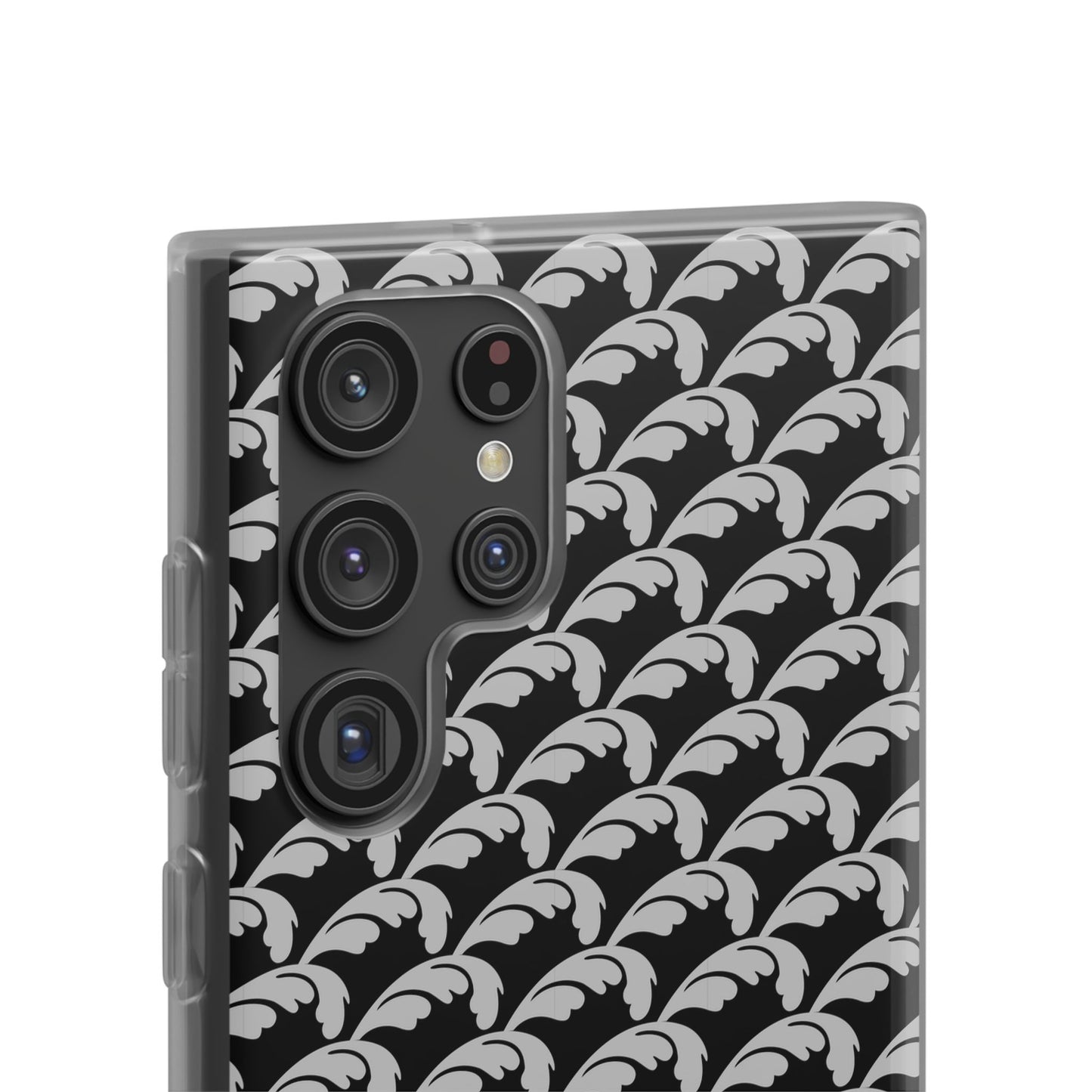 Beautiful Beloved Flourish (silver/black) - Flexi Phone Cases