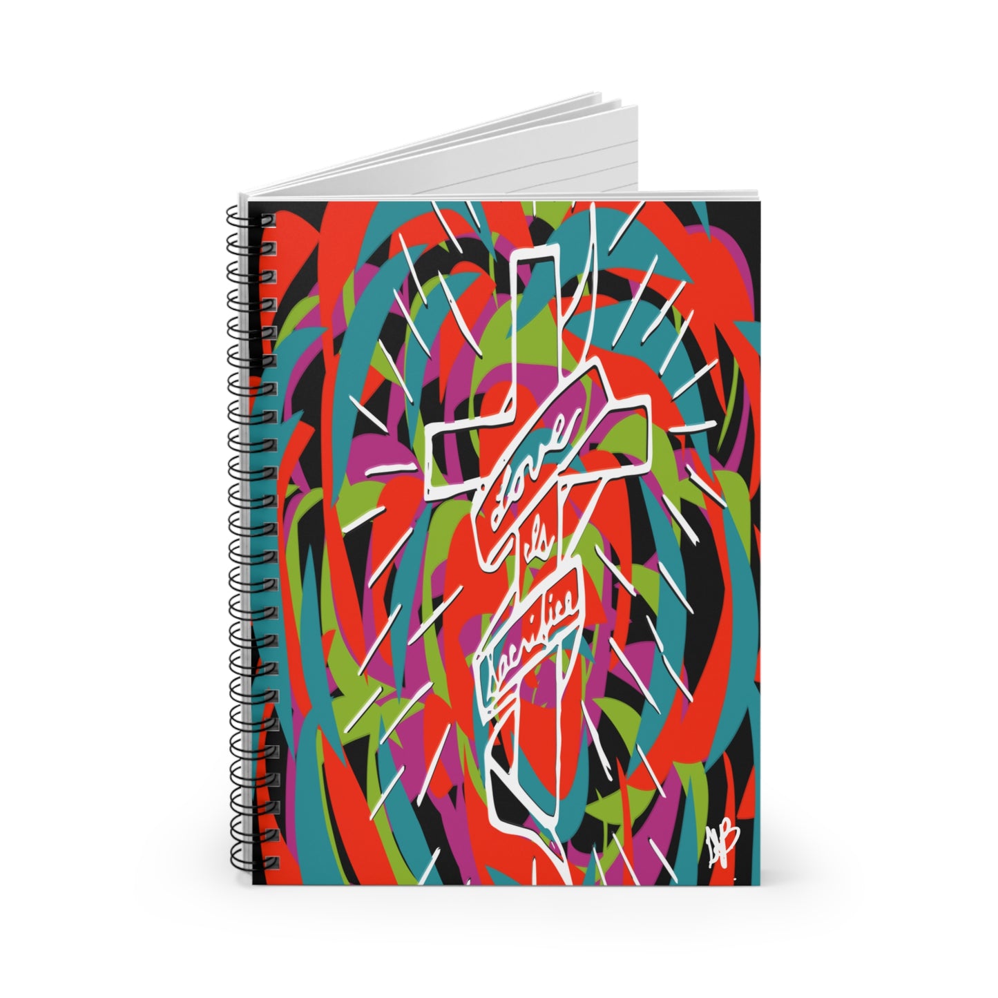 Love is Sacrifice - Spiral Notebook - Ruled Line