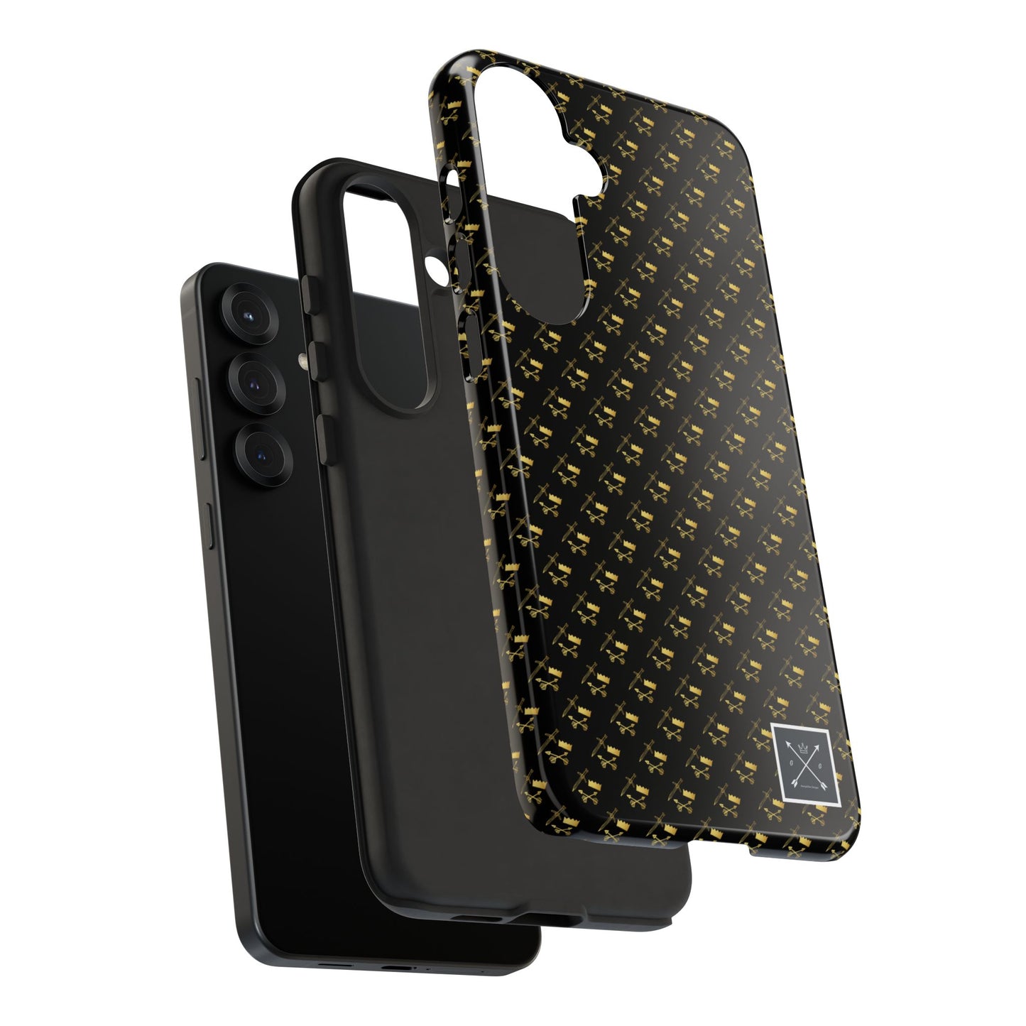 Gold and Bold Warrior Pattern - Tough Phone Cases