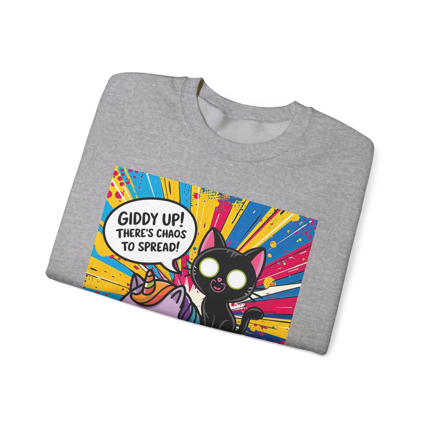 Giddy Up There's Chaos to Spread - Crewneck Sweatshirt