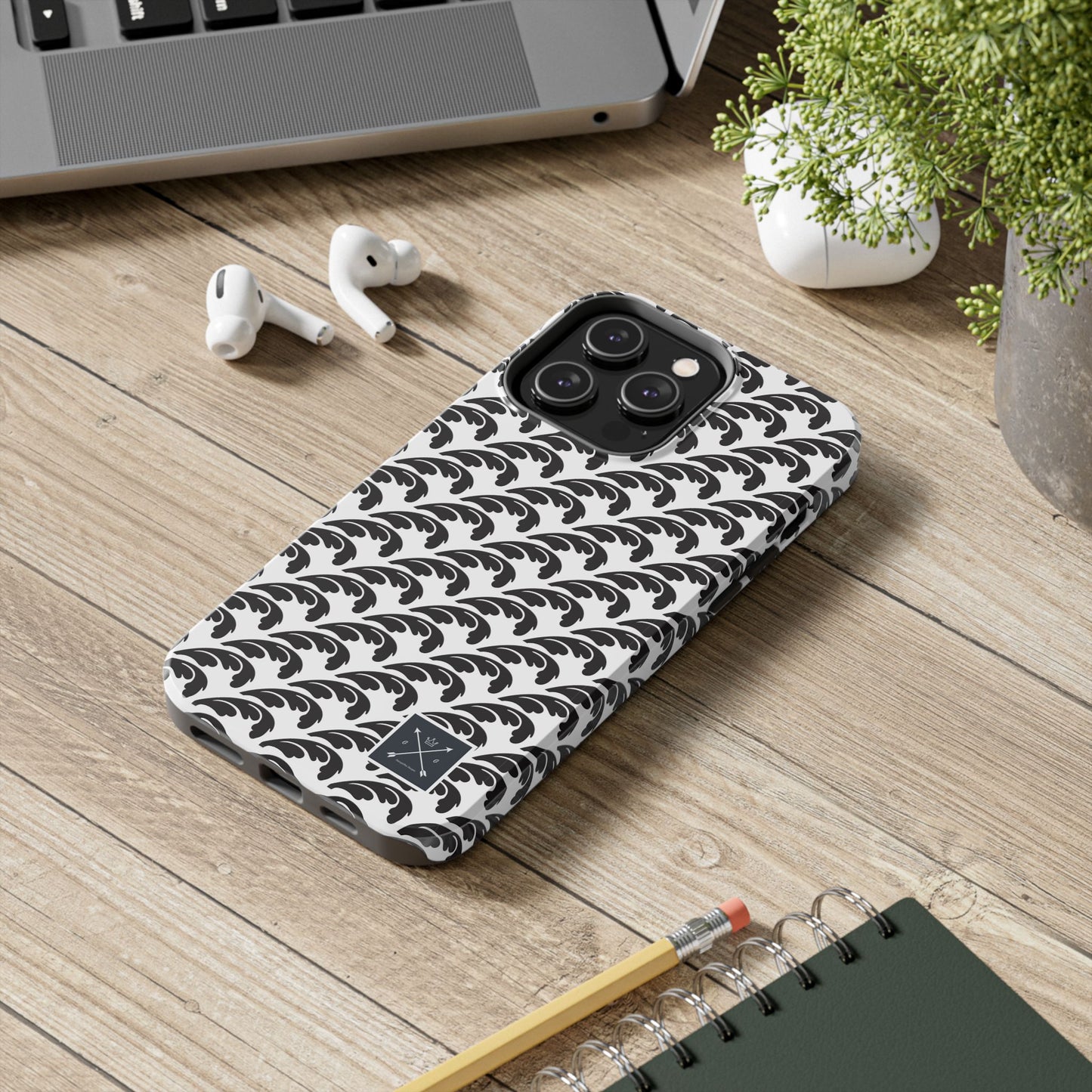 Beautiful Beloved One Flourish (black/white) - Tough Phone Cases