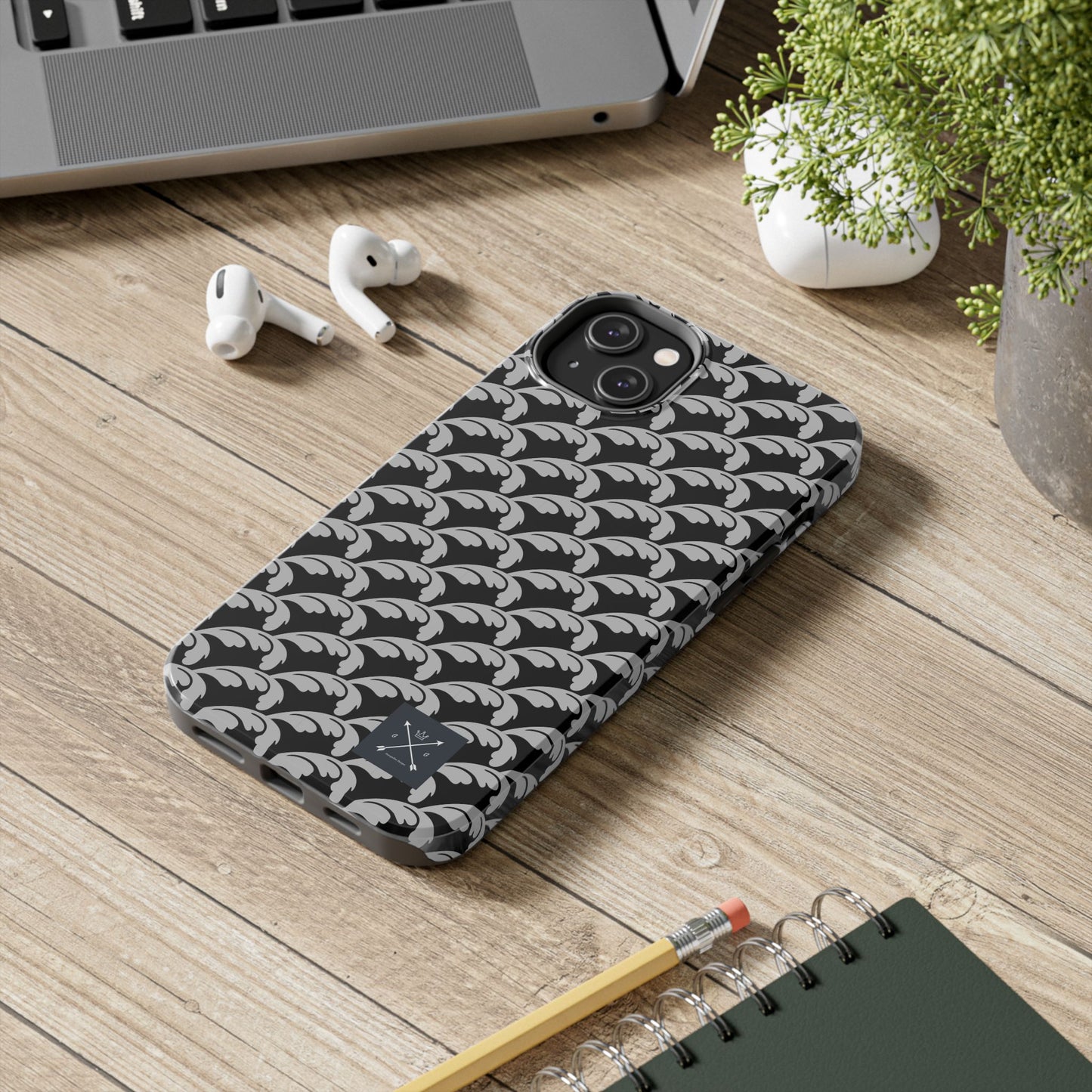 Beautiful Beloved One Flourish (silver/black) - Tough Phone Cases