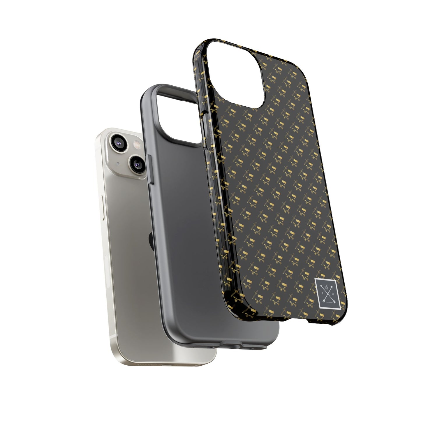 Gold and Bold Warrior Pattern - Tough Phone Cases