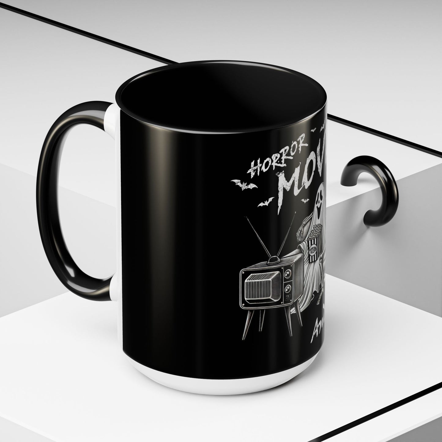 Horror Movies and Chill - Accent Coffee Mug (11, 15oz)