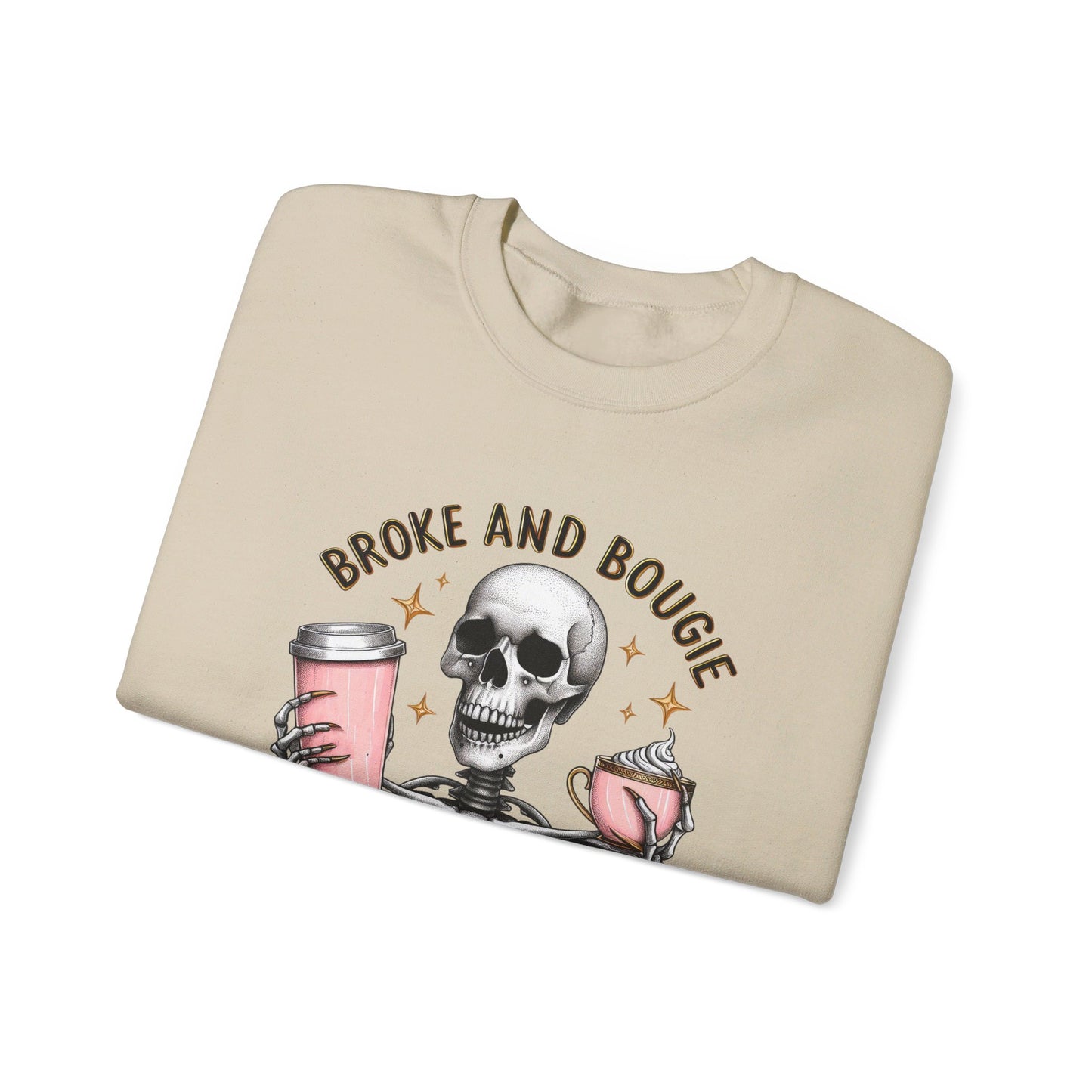 Broke and Bougie - Unisex Heavy Blend™ Crewneck Sweatshirt