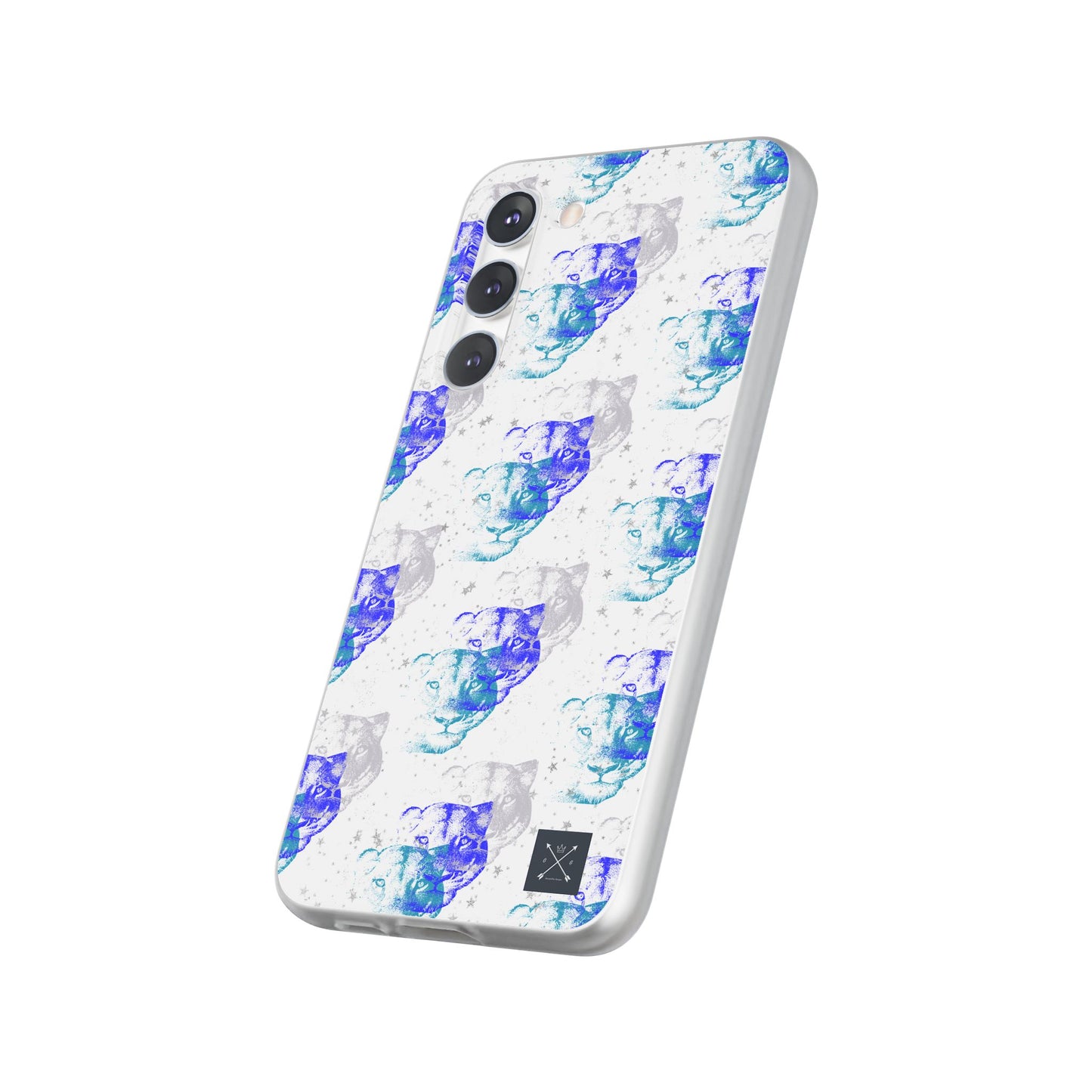 Lioness Arising (white/blue) - Flexi Phone Cases