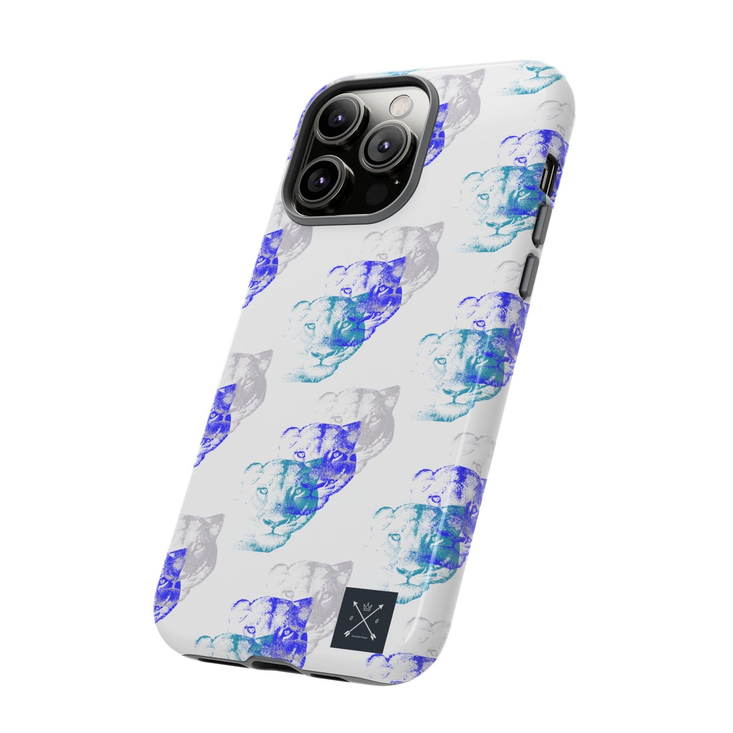Lioness Arising (white/pattern) - Tough Phone Cases