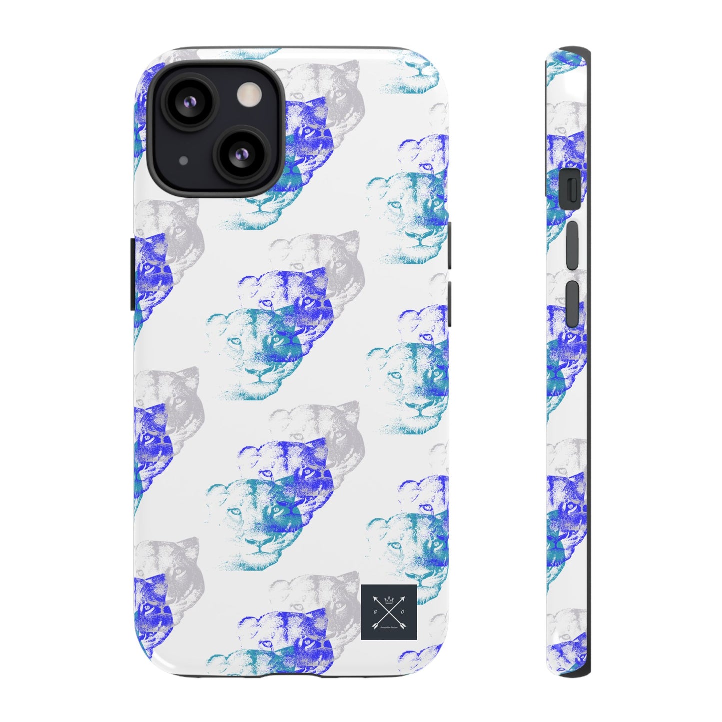 Lioness Arising (white/pattern) - Tough Phone Cases