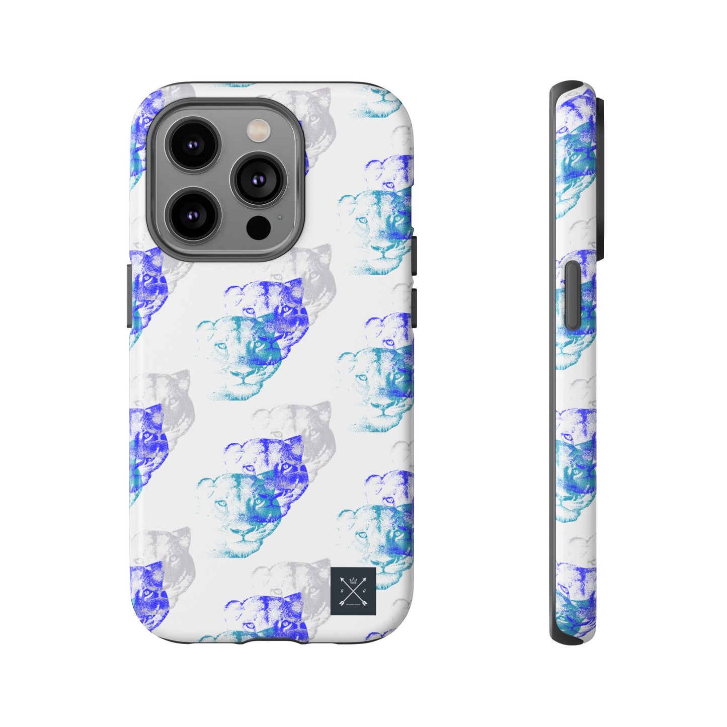 Lioness Arising (white/pattern) - Tough Phone Cases
