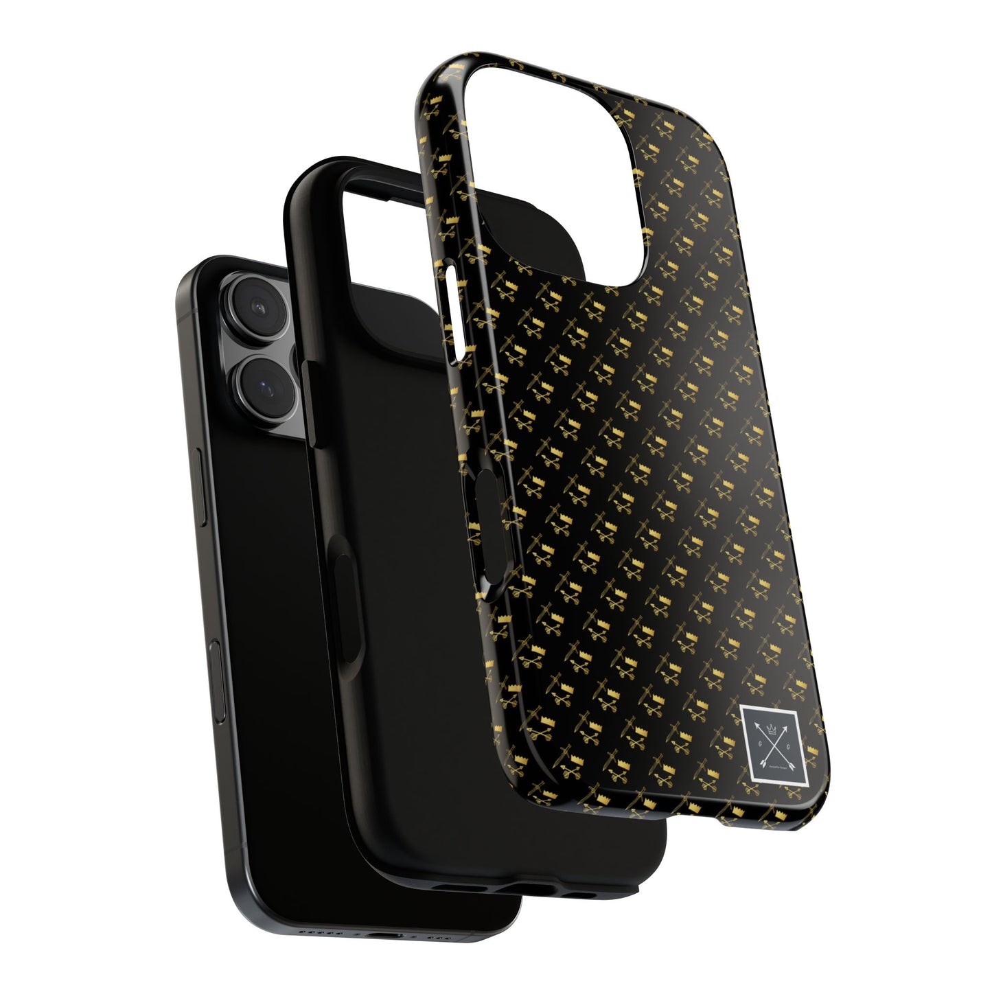 Gold and Bold Warrior Pattern - Tough Phone Cases