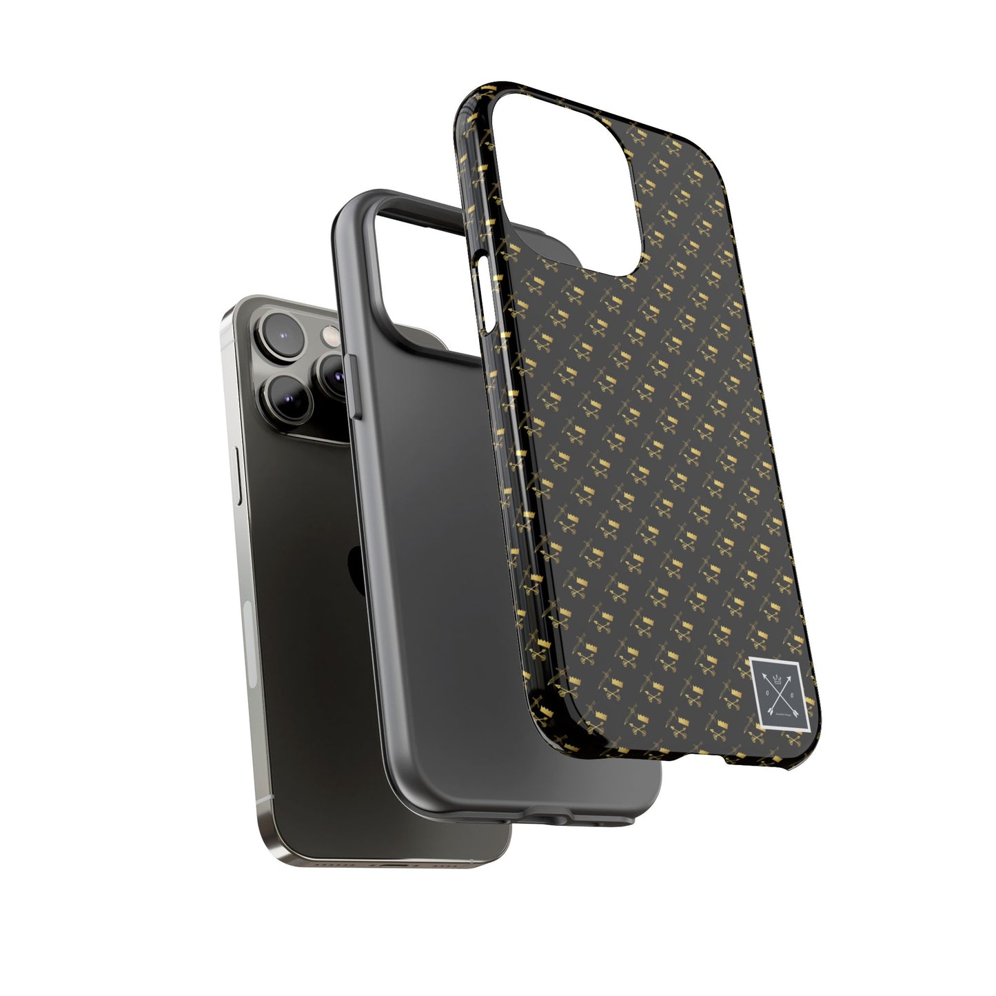 Gold and Bold Warrior Pattern - Tough Phone Cases