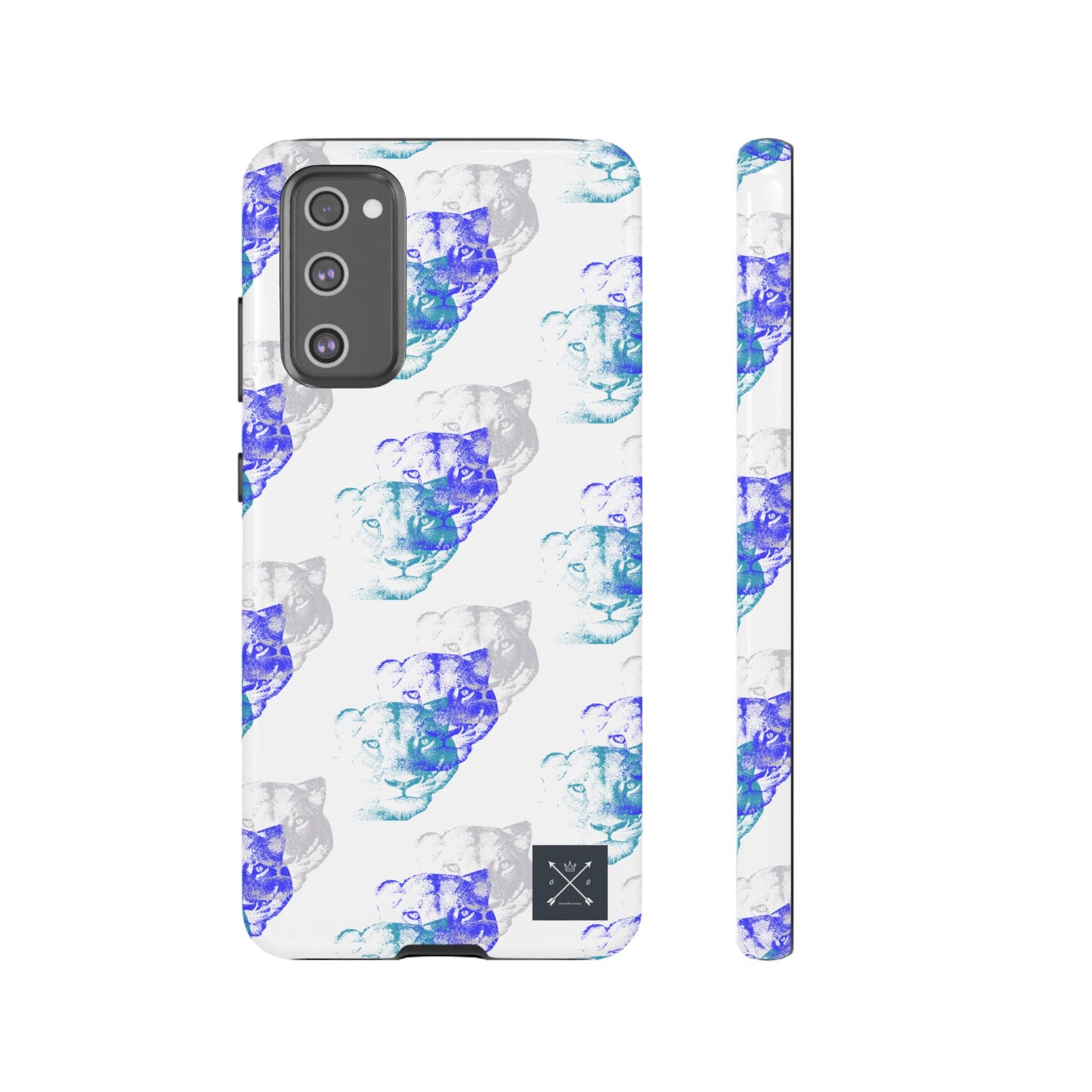 Lioness Arising (white/pattern) - Tough Phone Cases