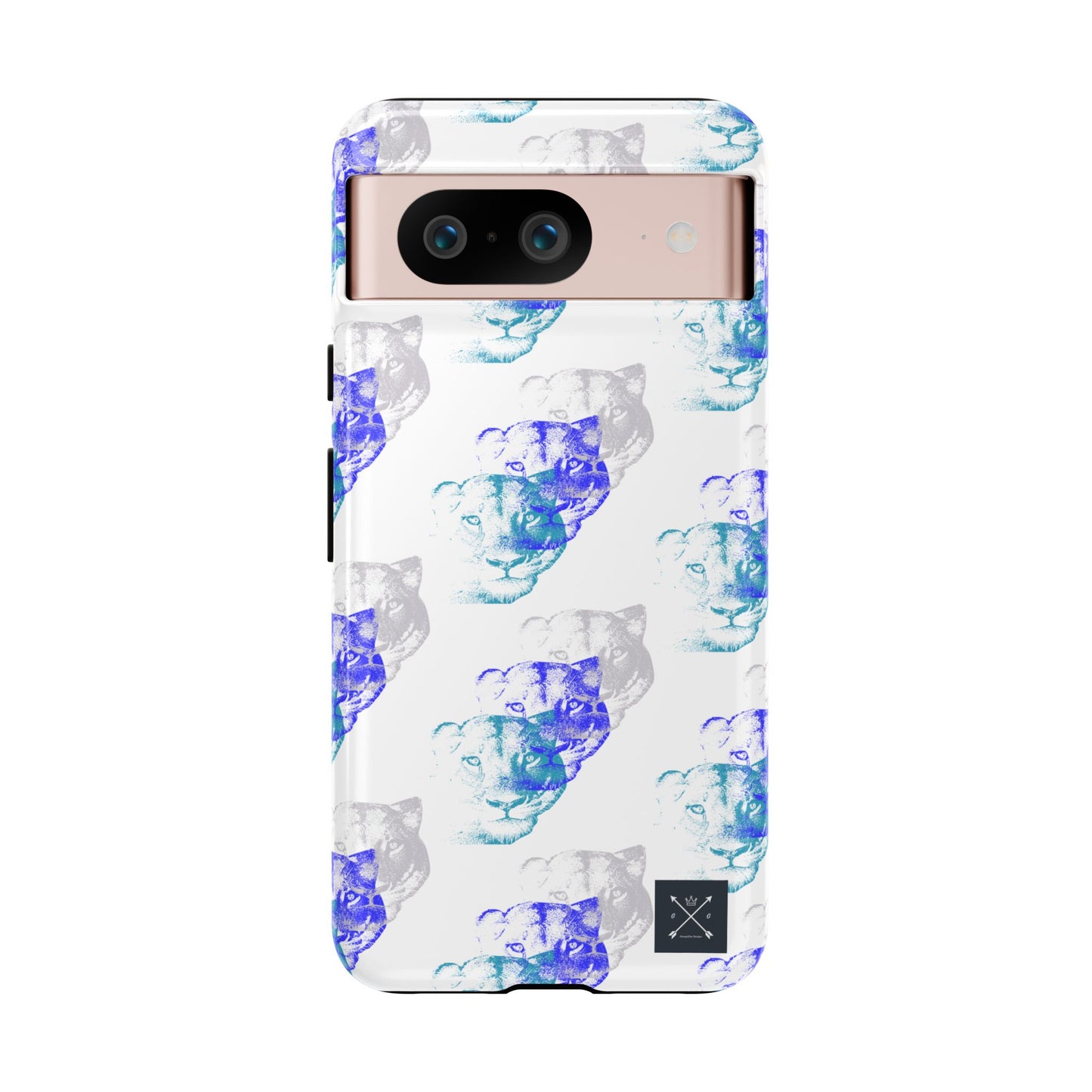 Lioness Arising (white/pattern) - Tough Phone Cases