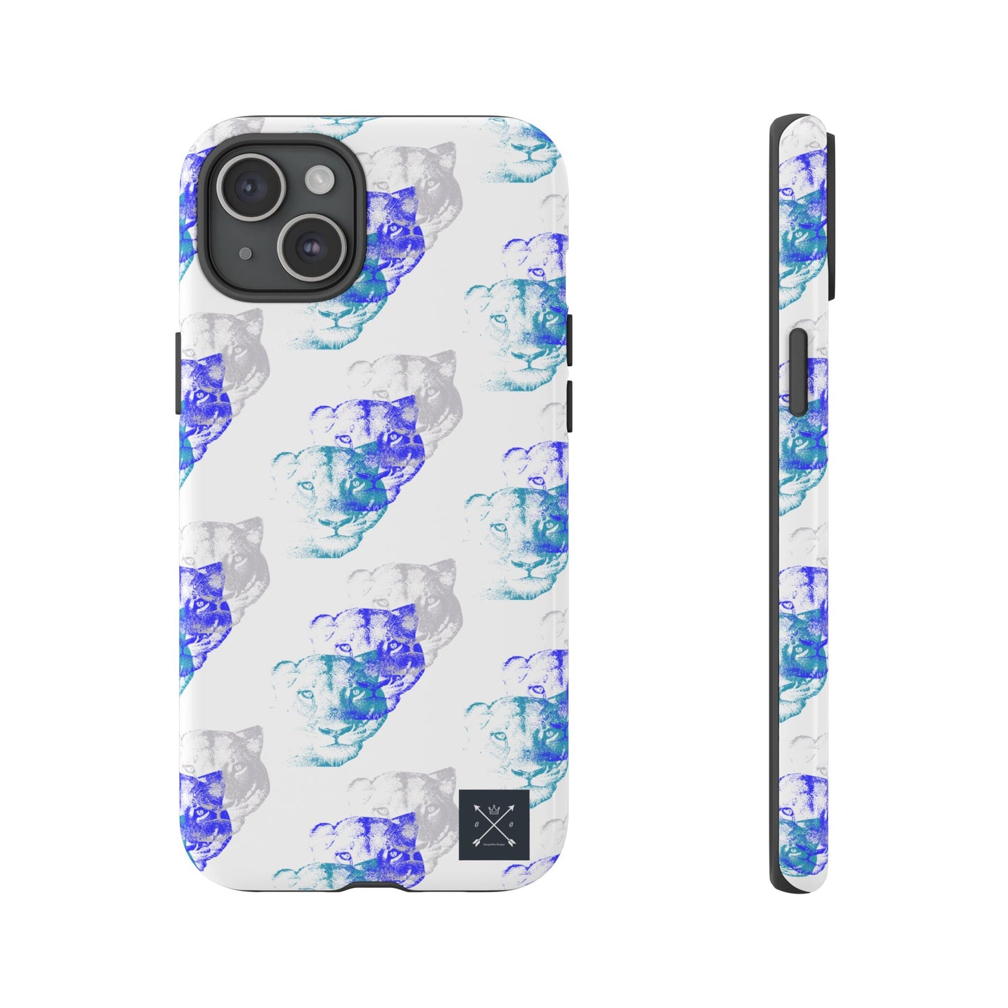 Lioness Arising (white/pattern) - Tough Phone Cases