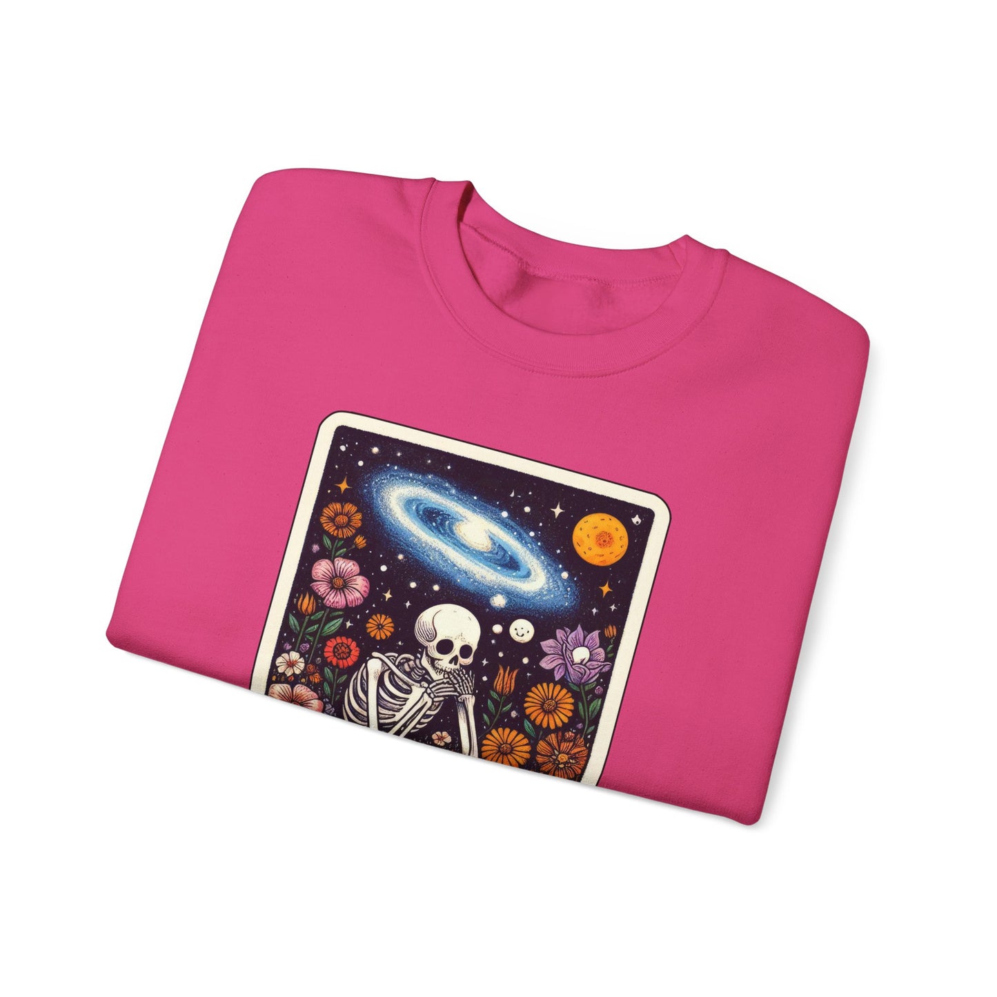 The Overthinker Skeleton Tarot Card - Sweatshirt