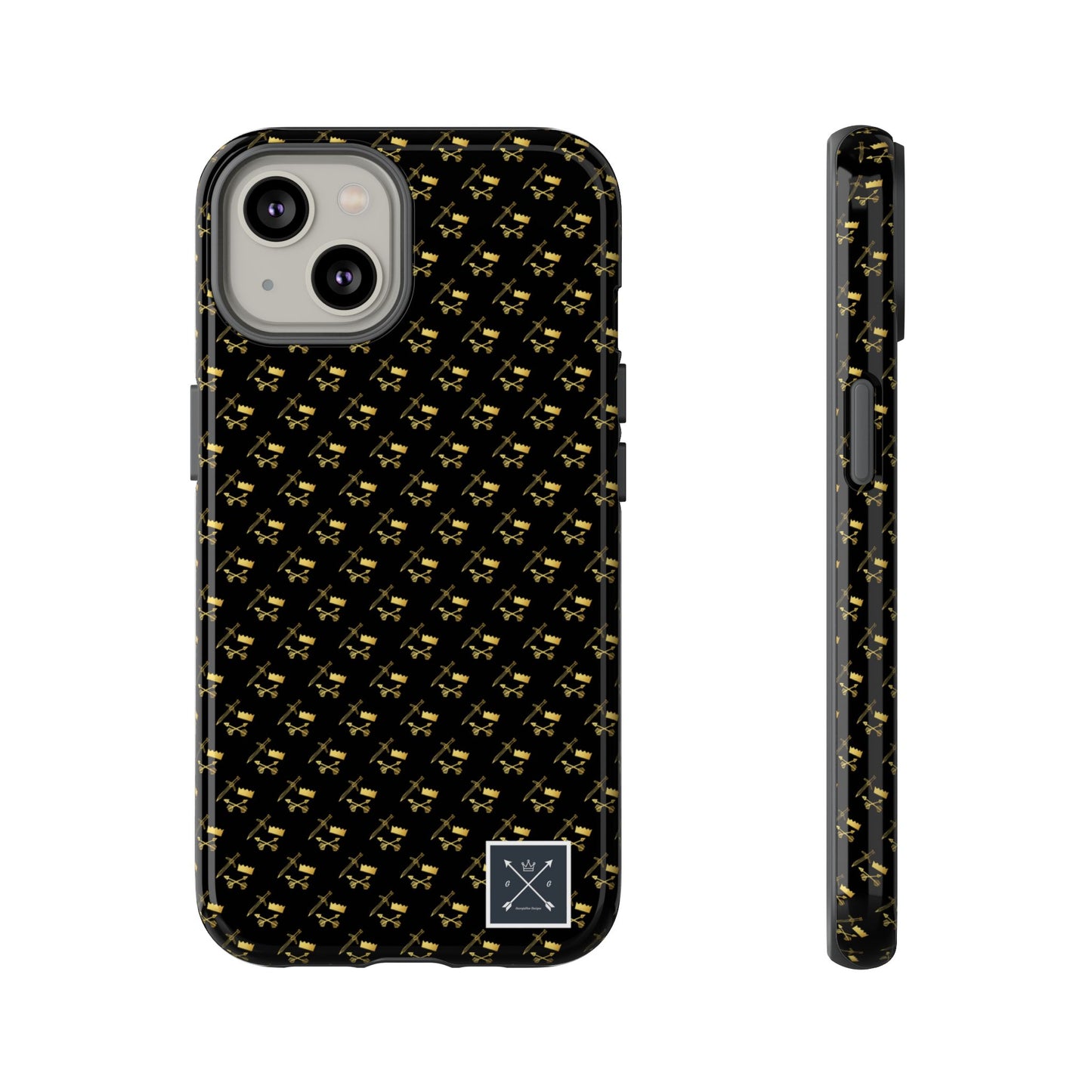 Gold and Bold Warrior Pattern - Tough Phone Cases