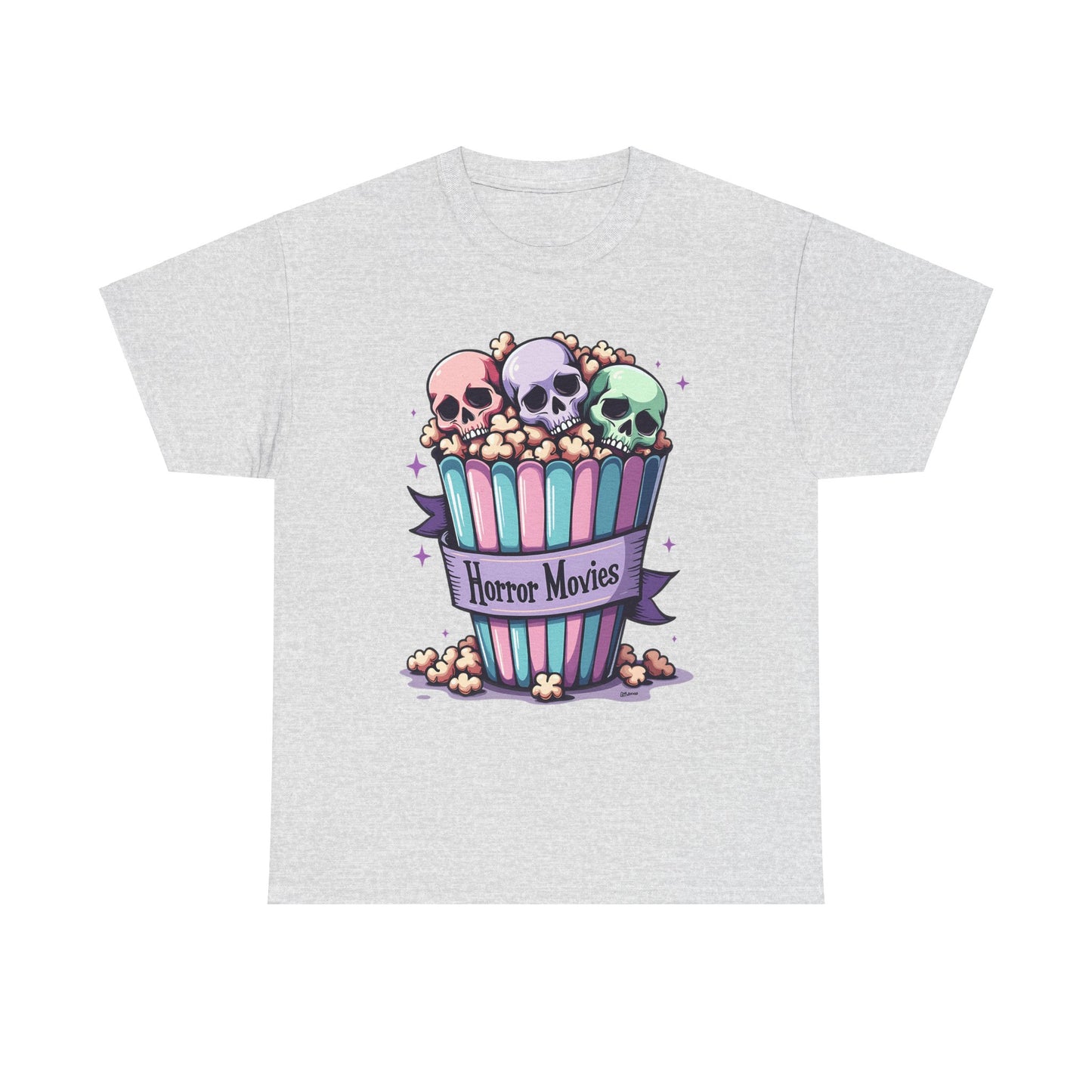 Horror Movies Popcorn Bucket - Unisex Heavy Cotton Tee