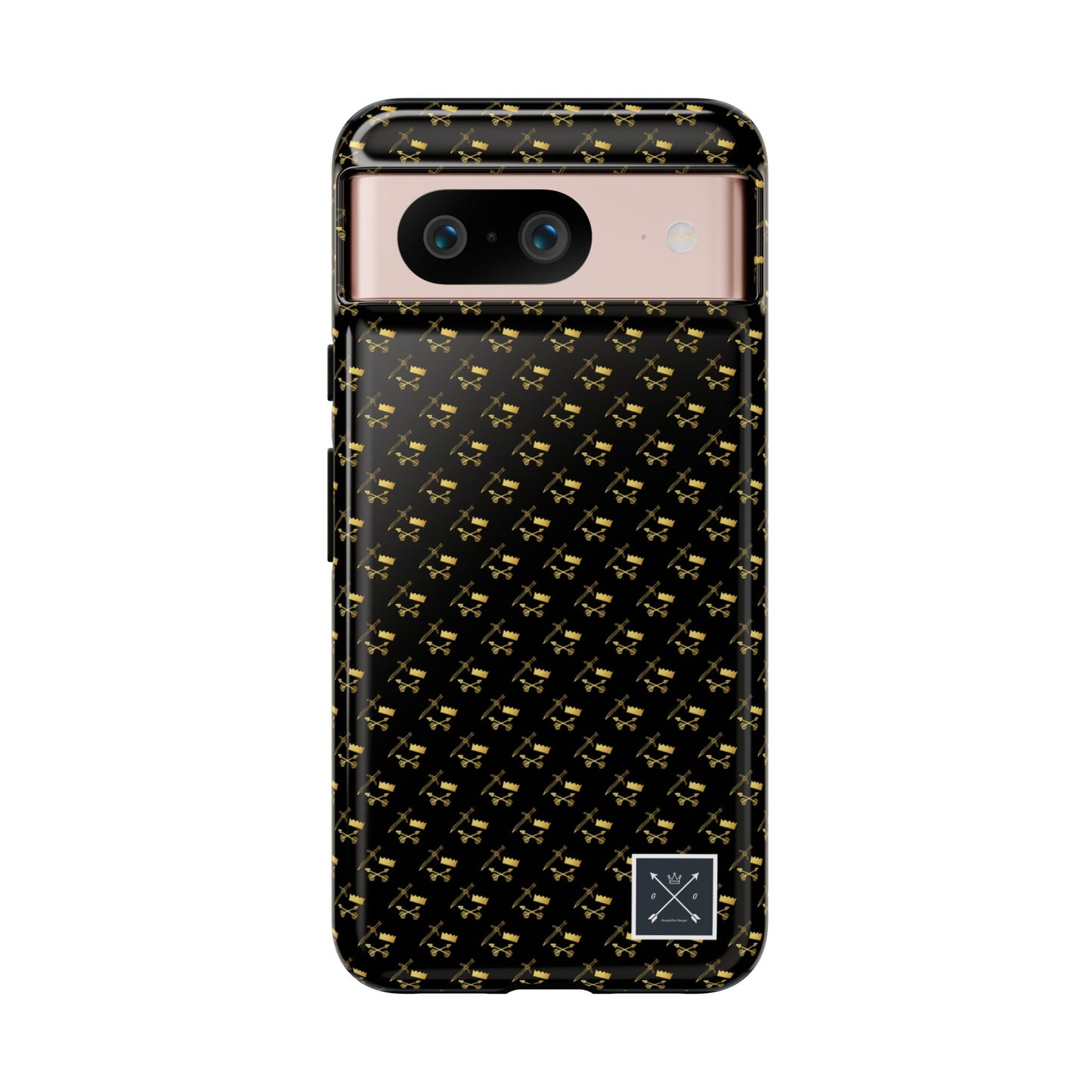 Gold and Bold Warrior Pattern - Tough Phone Cases
