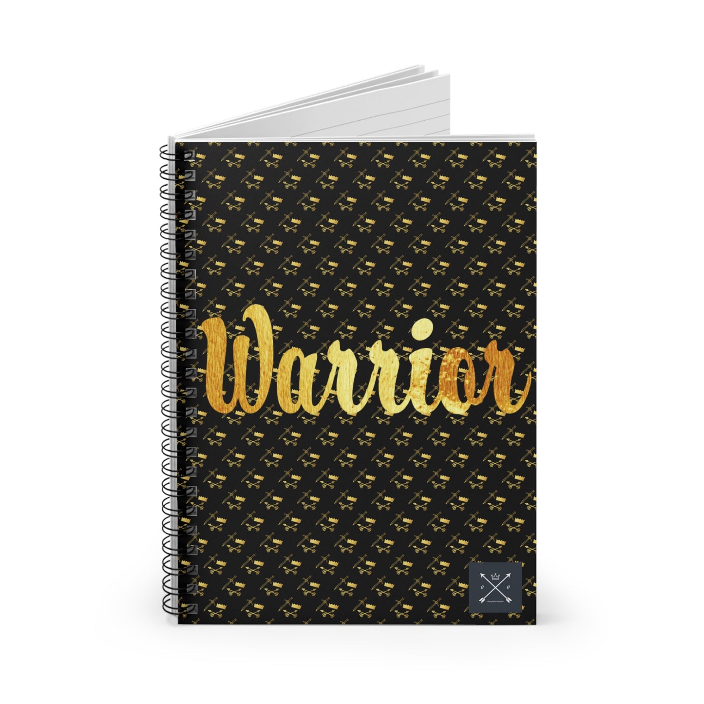 Gold and Bold Warrior - Spiral Notebook - Ruled Line