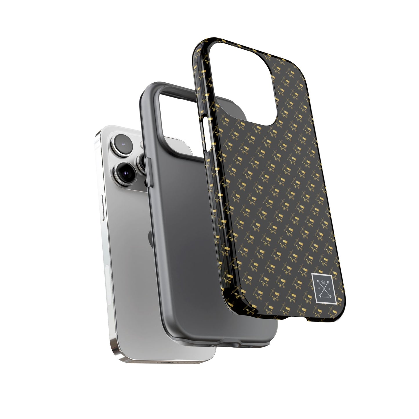 Gold and Bold Warrior Pattern - Tough Phone Cases