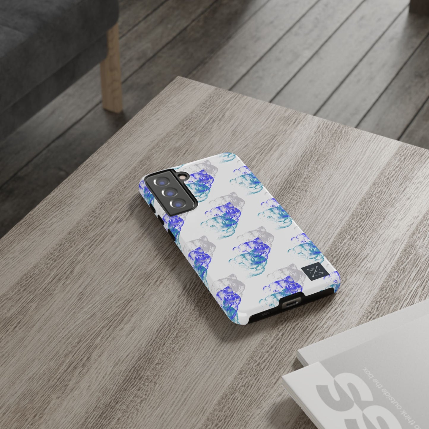 Lioness Arising (white/pattern) - Tough Phone Cases