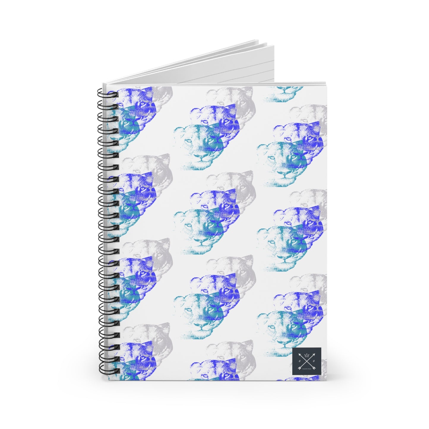 Lioness Arising - Spiral Notebook - Ruled Line - wht