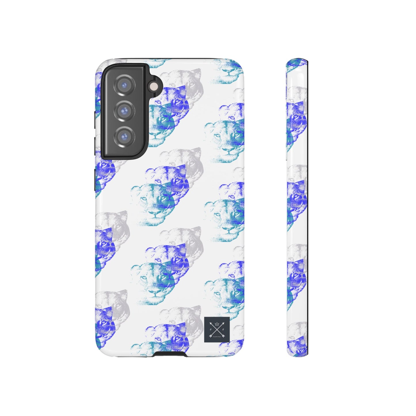 Lioness Arising (white/pattern) - Tough Phone Cases