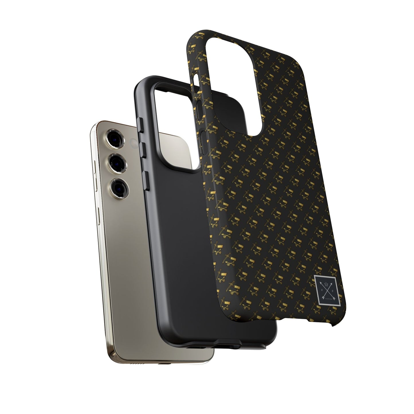 Gold and Bold Warrior Pattern - Tough Phone Cases