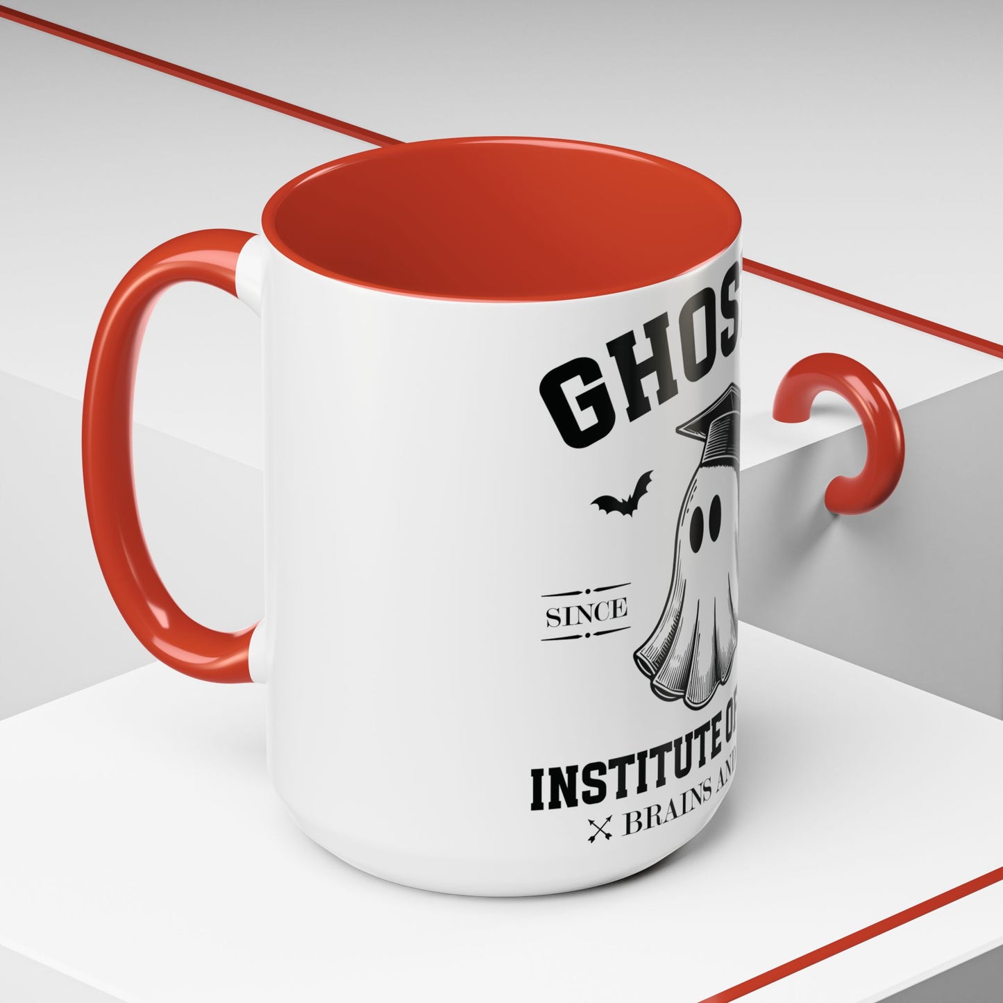 Ghostly Institute of Fright - Accent Coffee Mug (11, 15oz)