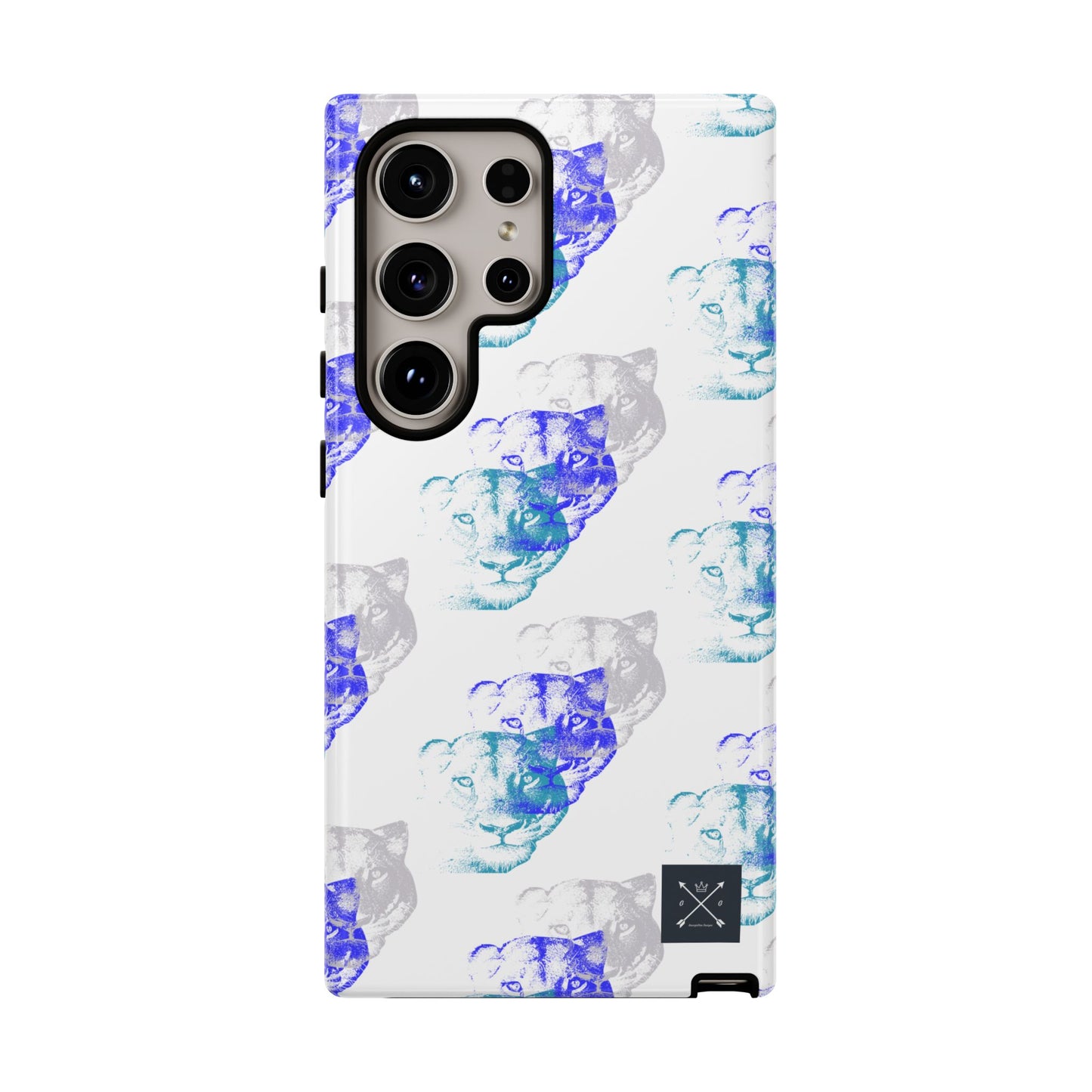 Lioness Arising (white/pattern) - Tough Phone Cases