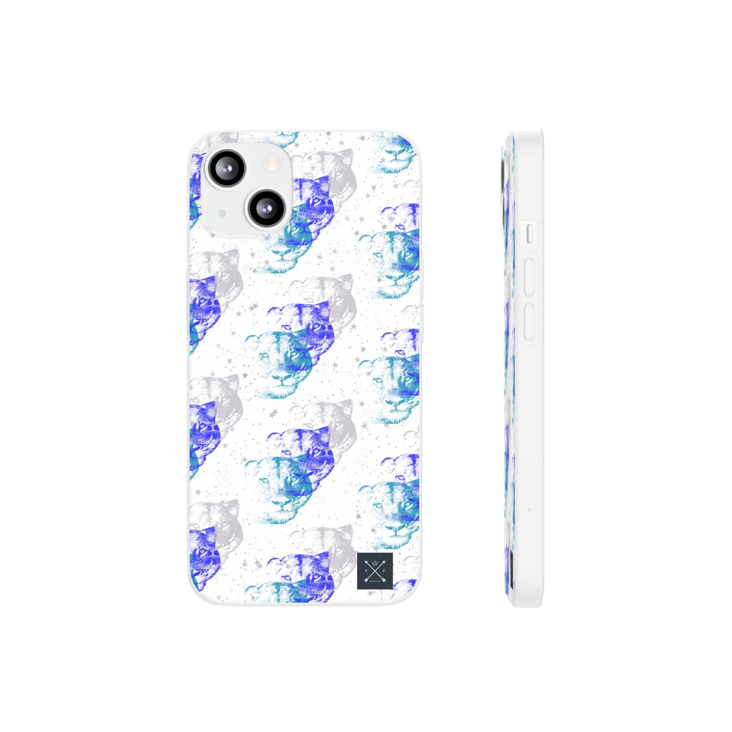 Lioness Arising (white/blue) - Flexi Phone Cases