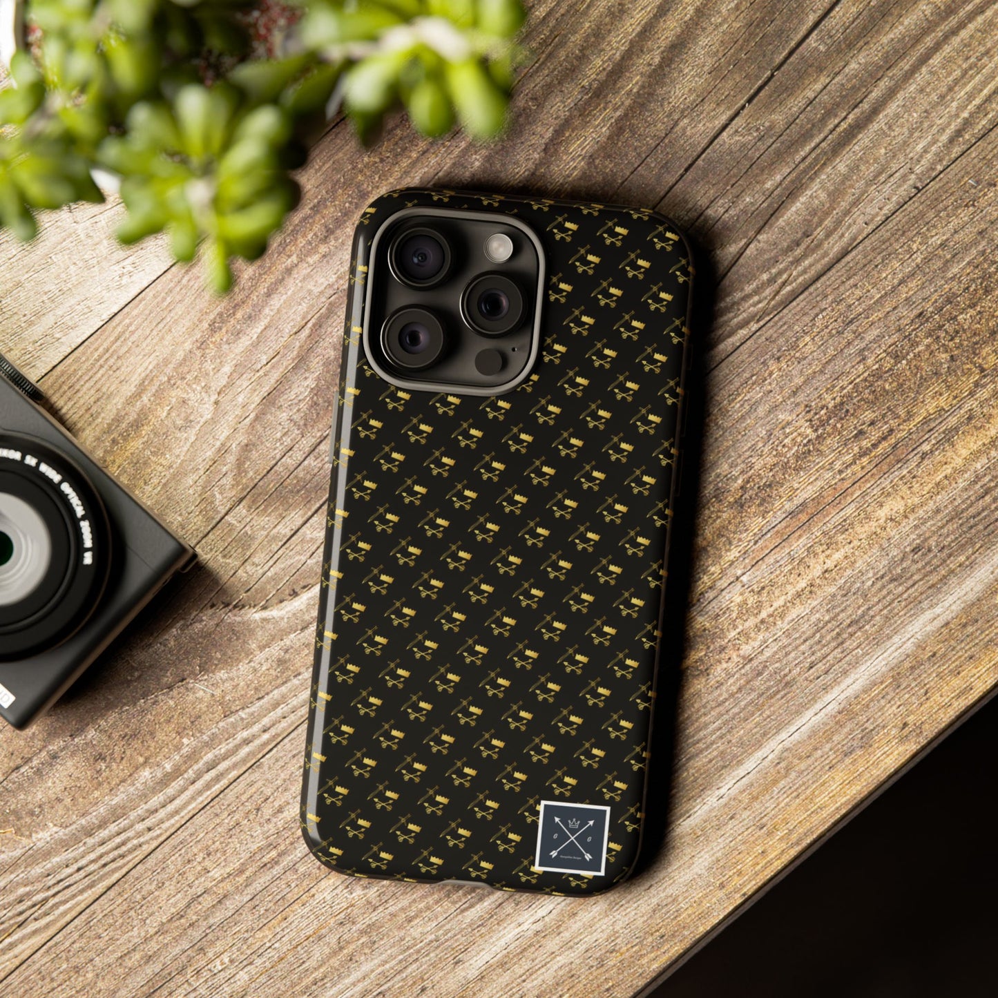 Gold and Bold Warrior Pattern - Tough Phone Cases