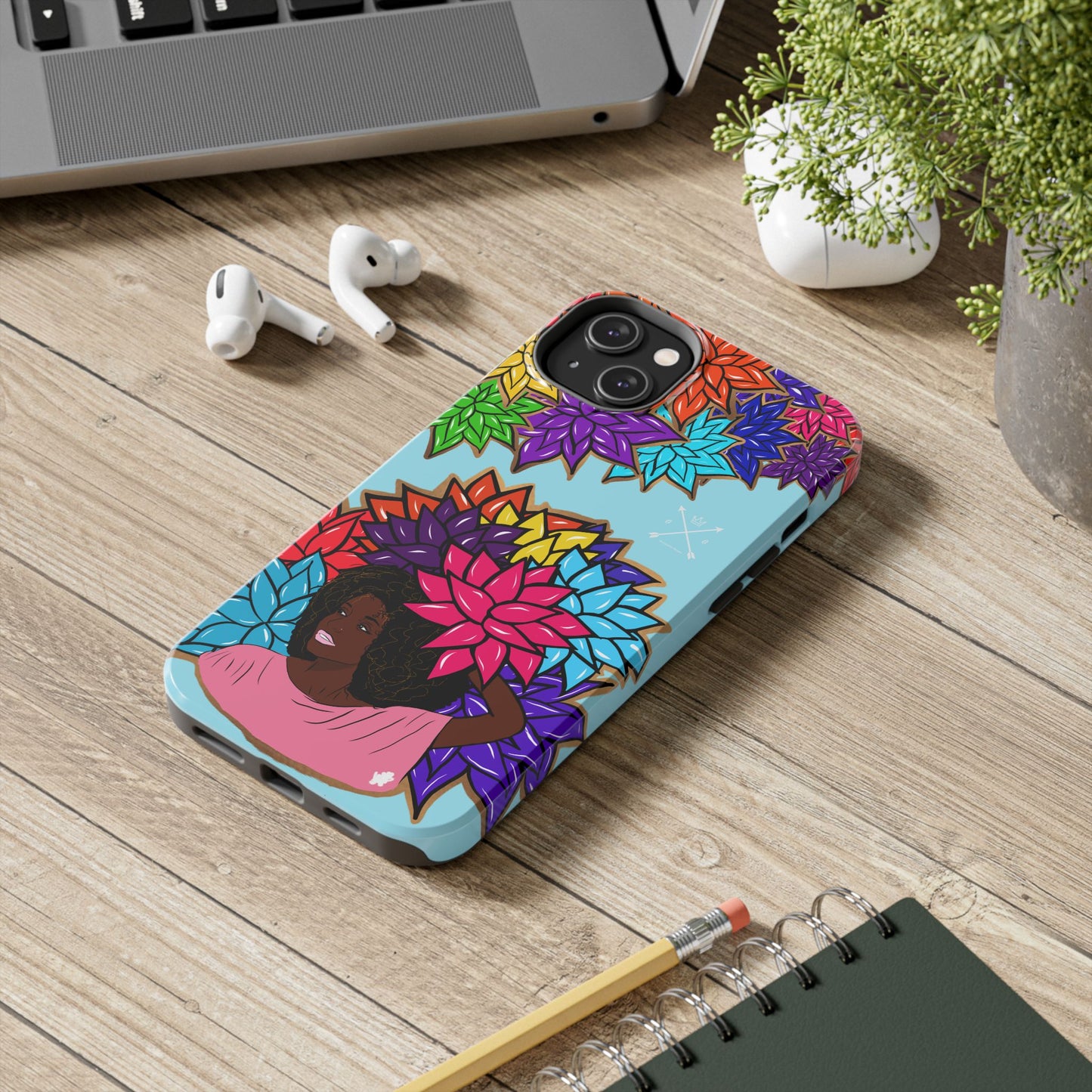 Beauty with Flowers - Tough Phone Cases