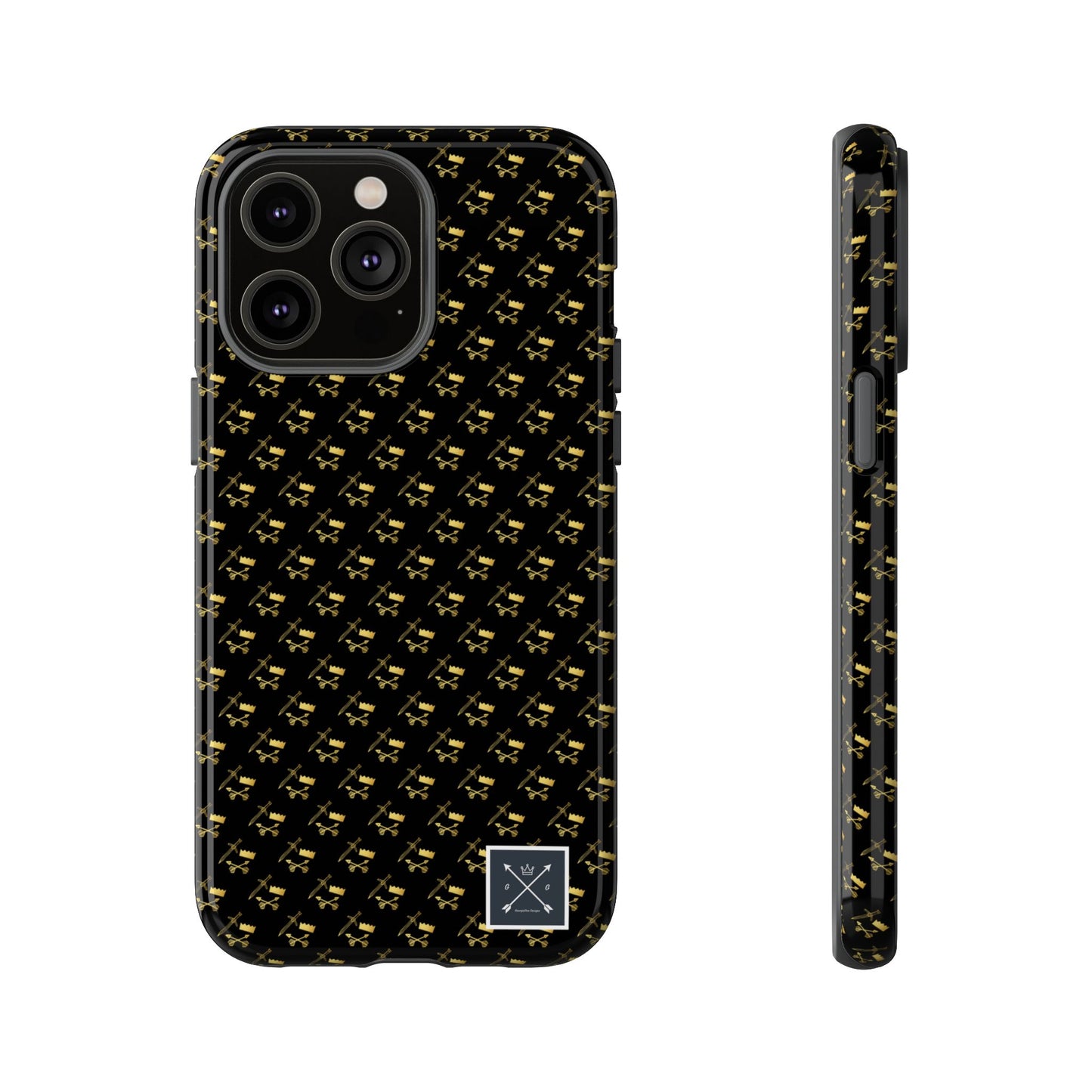 Gold and Bold Warrior Pattern - Tough Phone Cases