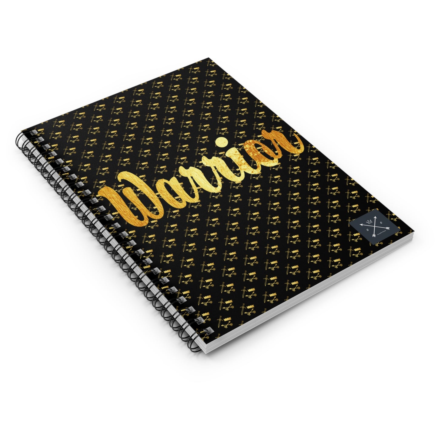 Gold and Bold Warrior - Spiral Notebook - Ruled Line