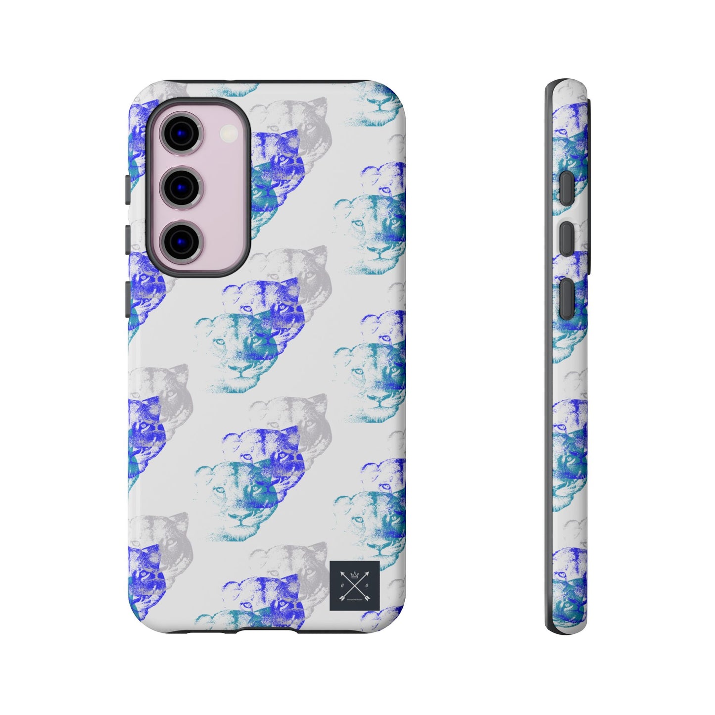Lioness Arising (white/pattern) - Tough Phone Cases