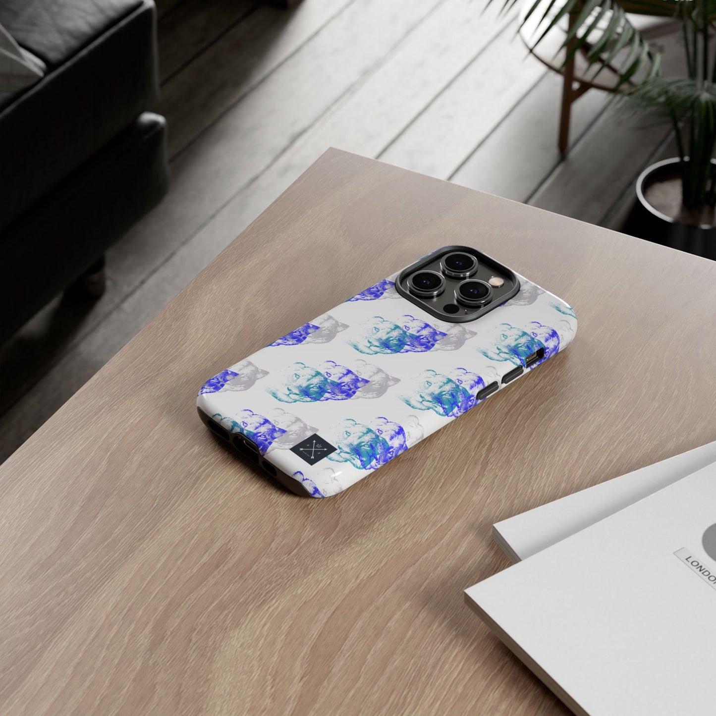 Lioness Arising (white/pattern) - Tough Phone Cases