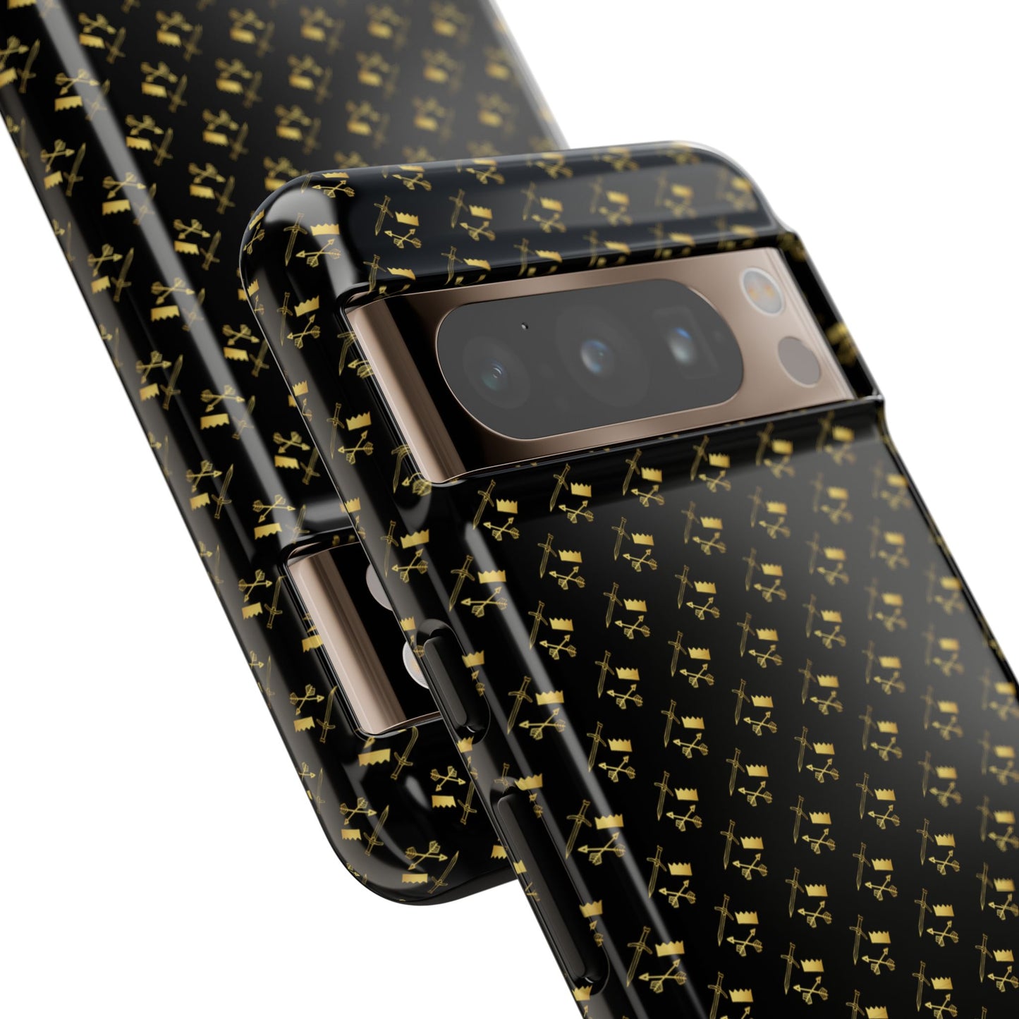 Gold and Bold Warrior Pattern - Tough Phone Cases