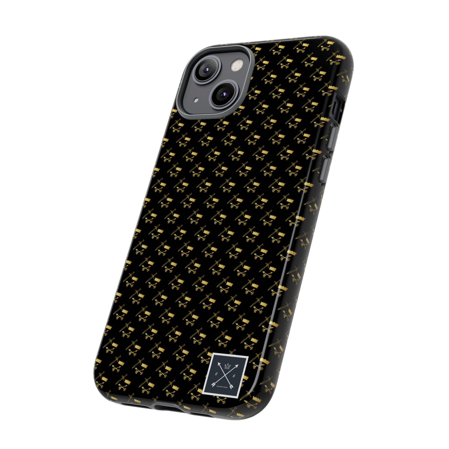 Gold and Bold Warrior Pattern - Tough Phone Cases