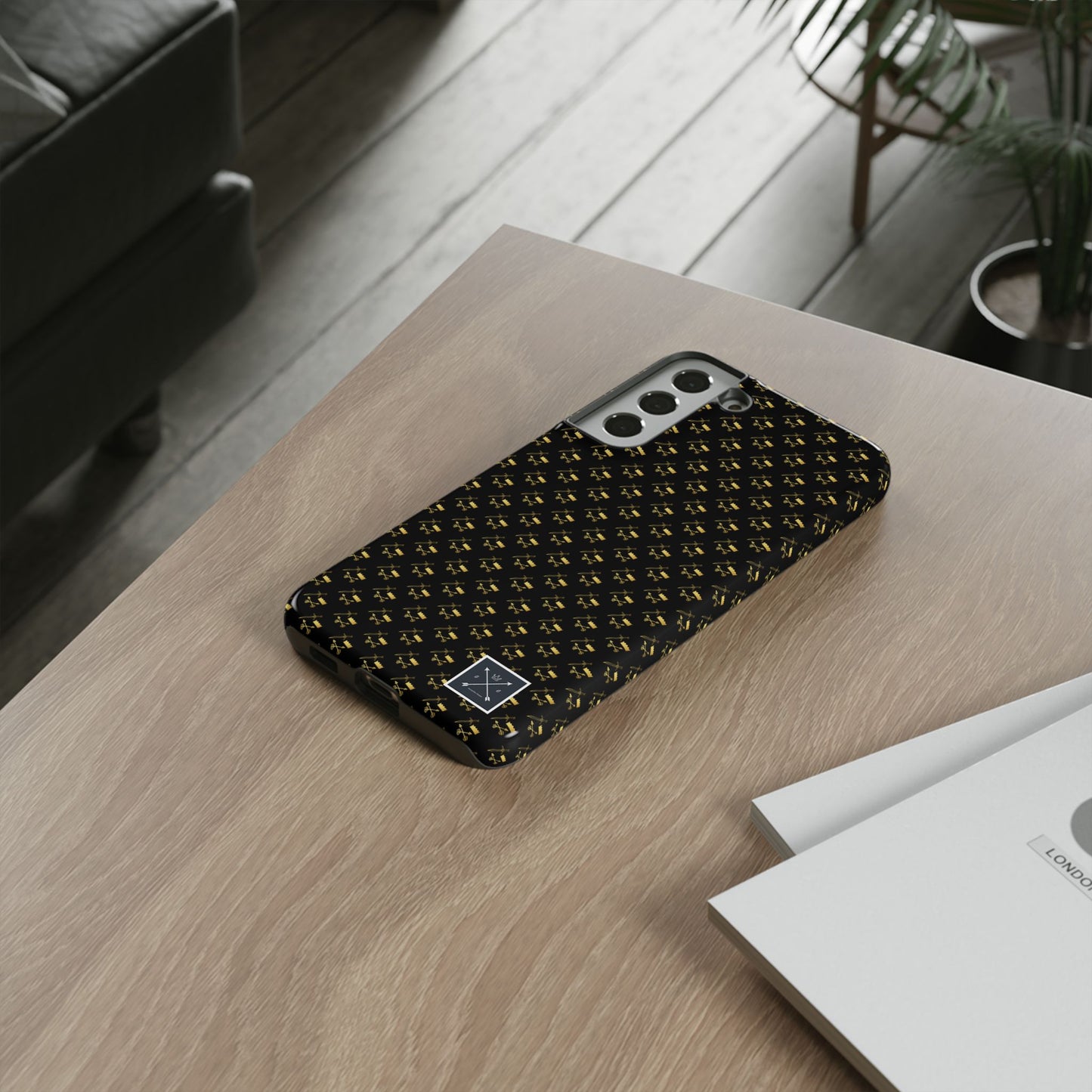 Gold and Bold Warrior Pattern - Tough Phone Cases