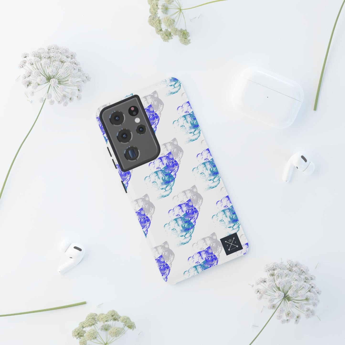 Lioness Arising (white/pattern) - Tough Phone Cases