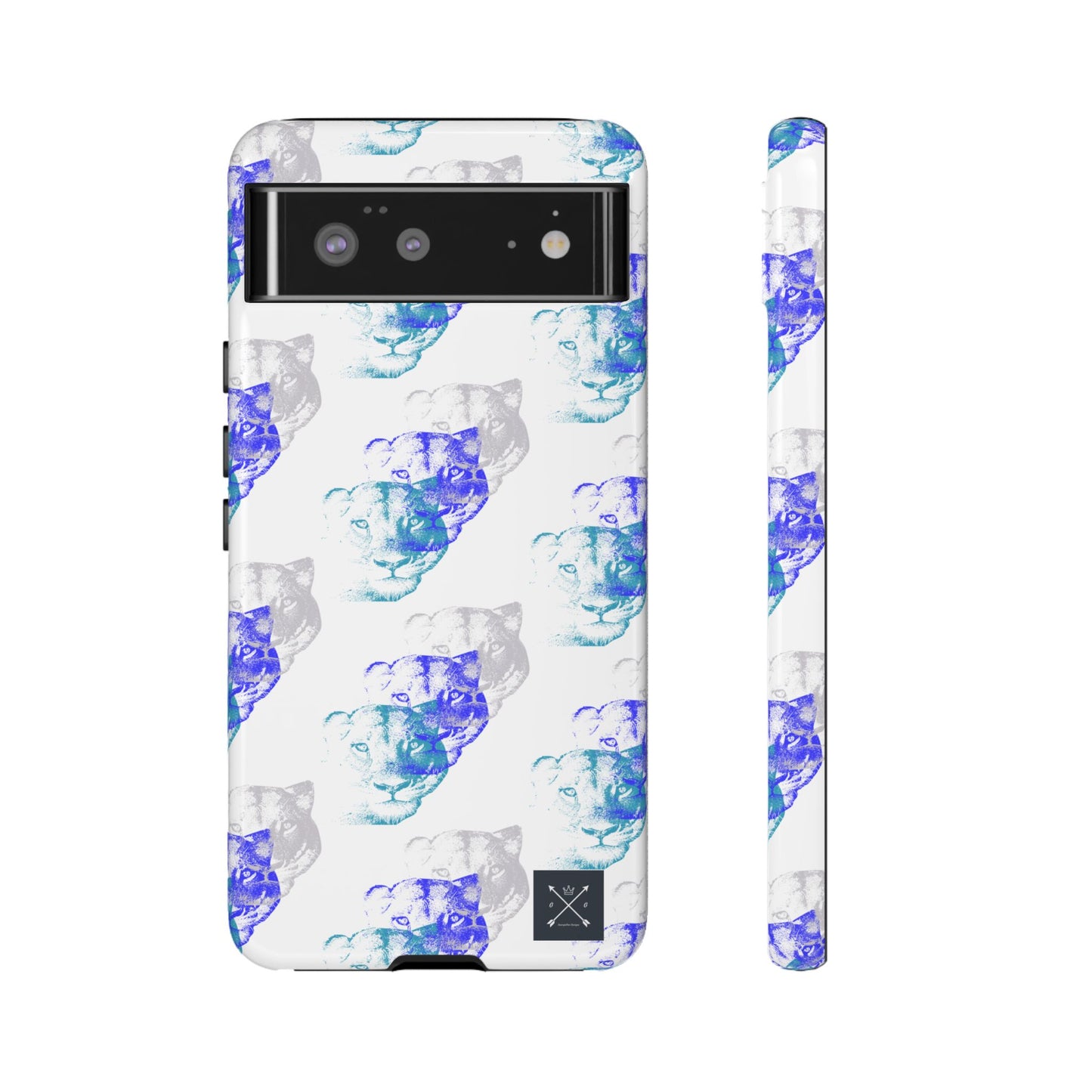 Lioness Arising (white/pattern) - Tough Phone Cases