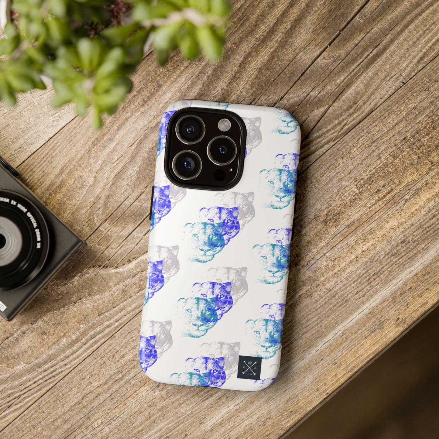 Lioness Arising (white/pattern) - Tough Phone Cases