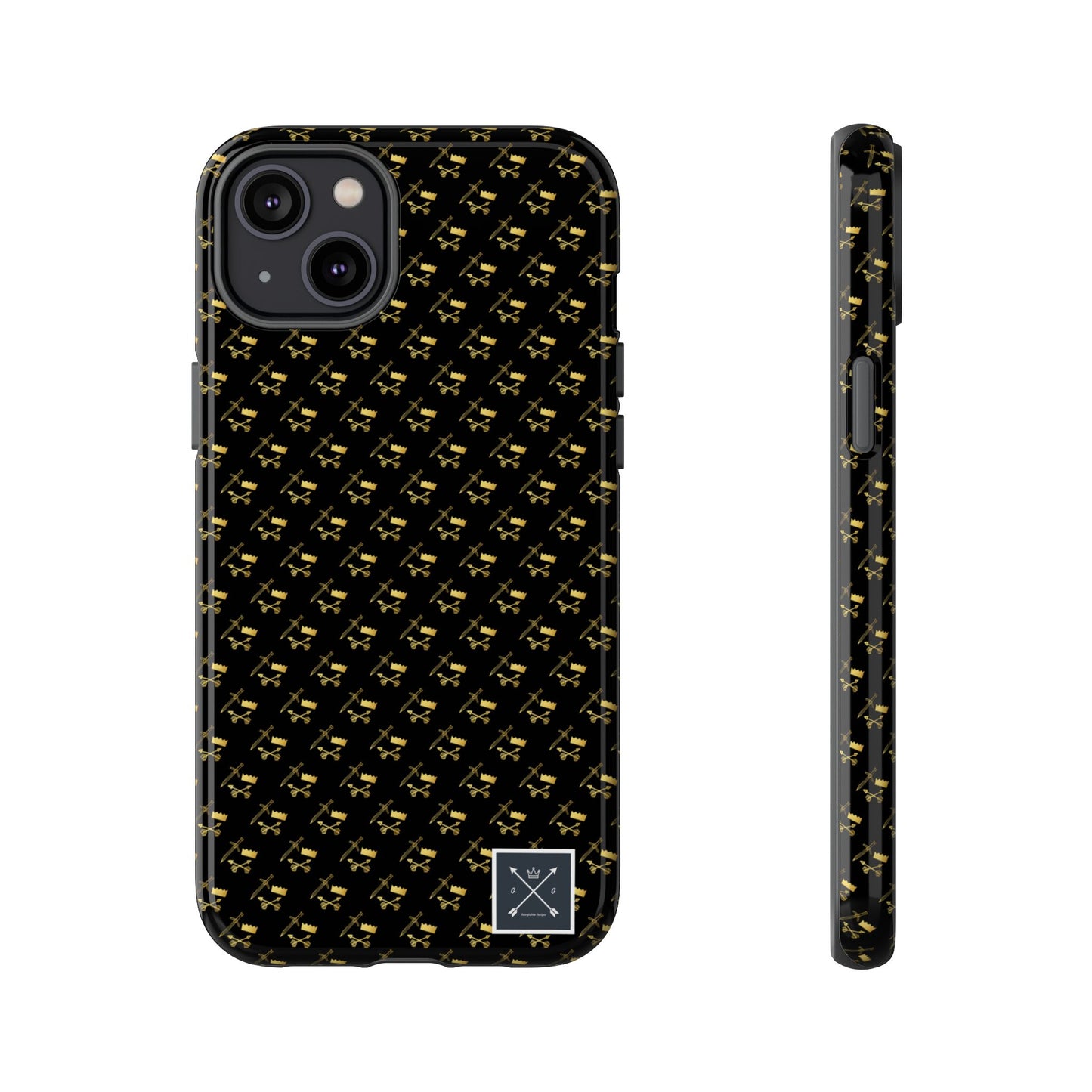 Gold and Bold Warrior Pattern - Tough Phone Cases