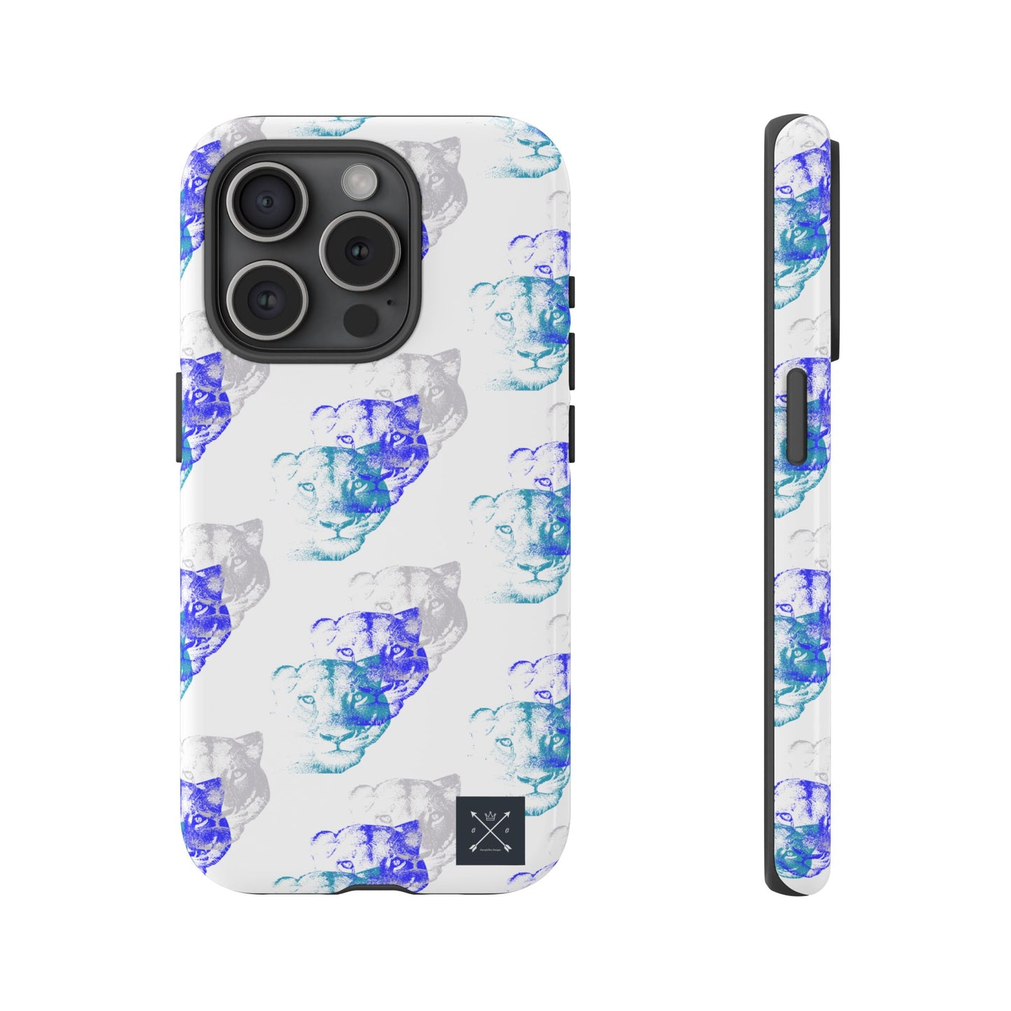 Lioness Arising (white/pattern) - Tough Phone Cases