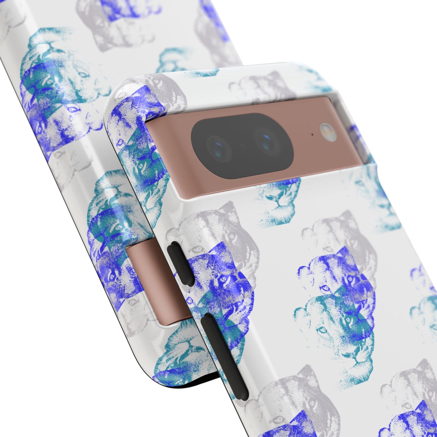 Lioness Arising (white/pattern) - Tough Phone Cases