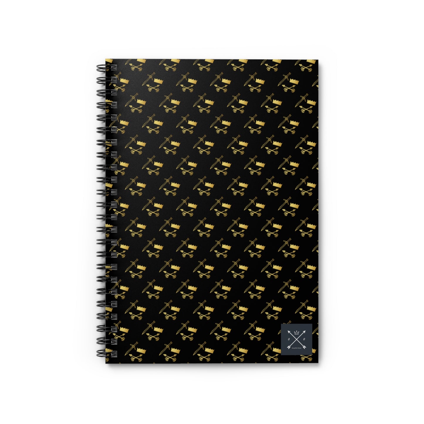 Gold and Bold Warrior - Spiral Notebook - Ruled Line