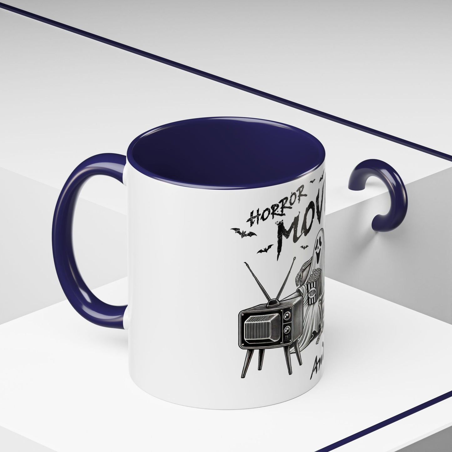 Horror Movies and Chill - Accent Coffee Mug (11, 15oz)
