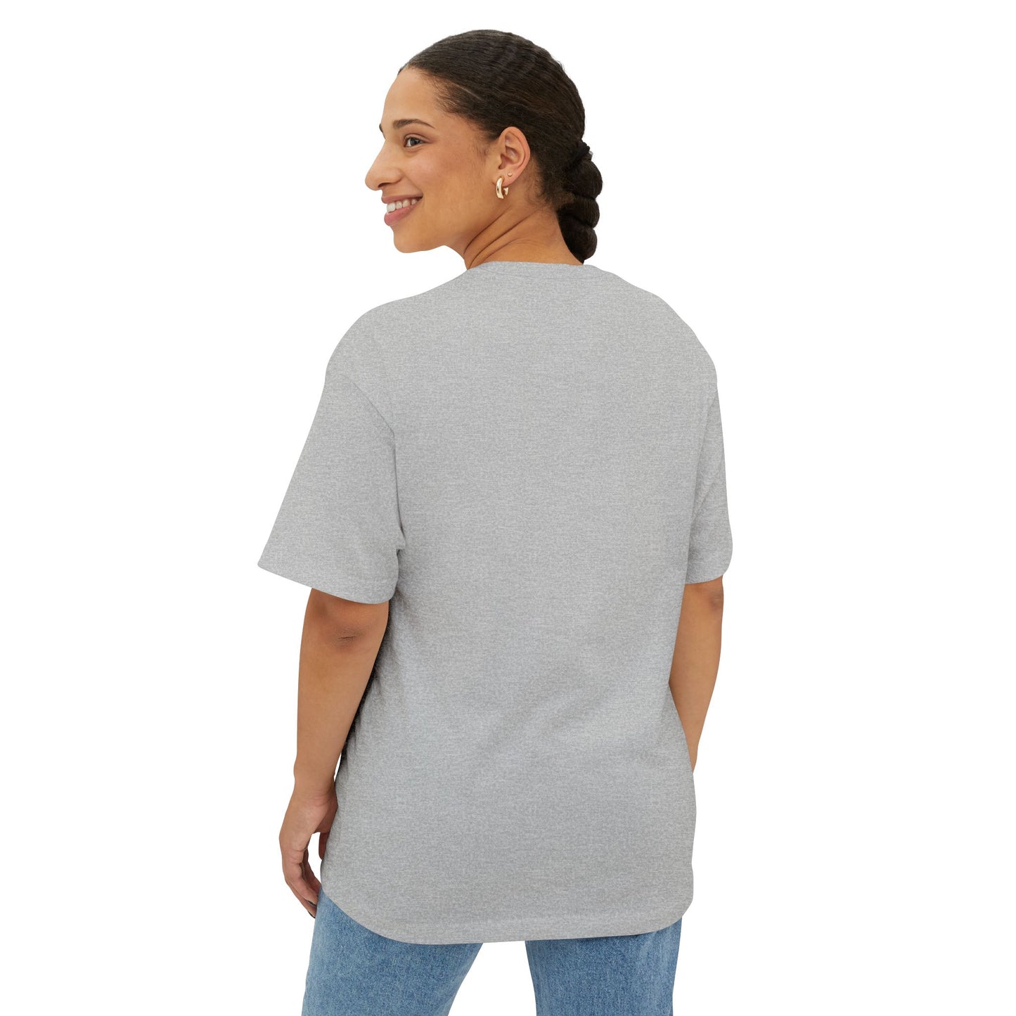 Funny Cat Workout Tee - Unisex Oversized Boxy T-Shirt