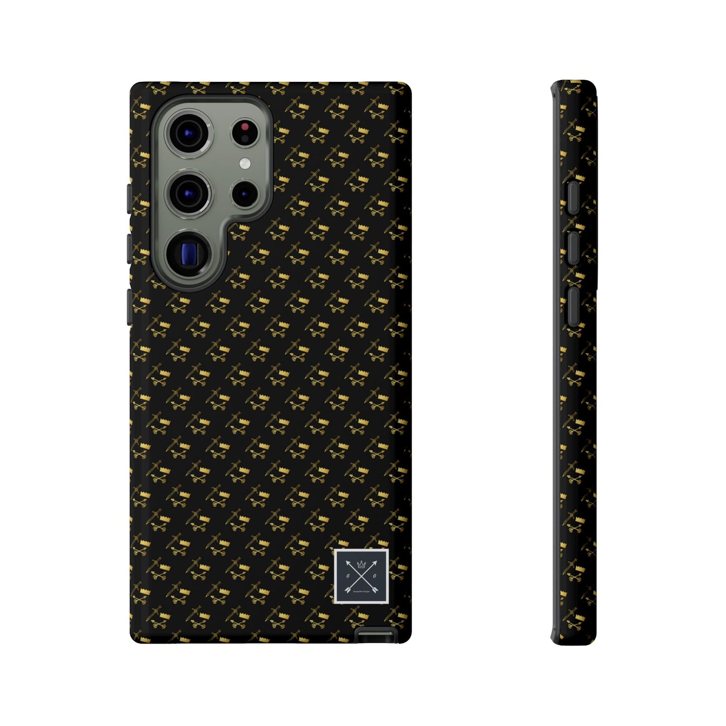 Gold and Bold Warrior Pattern - Tough Phone Cases